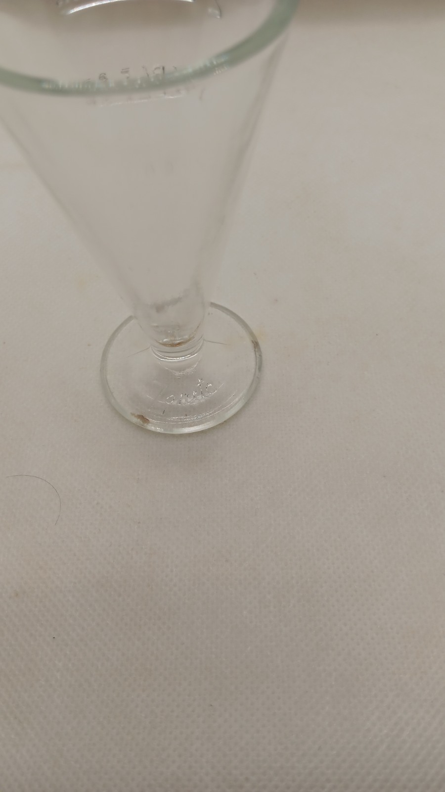 Zonite 2 table sp,1 table sp, 1 tea sp Glass Apothecary Measuring Cup with Spout