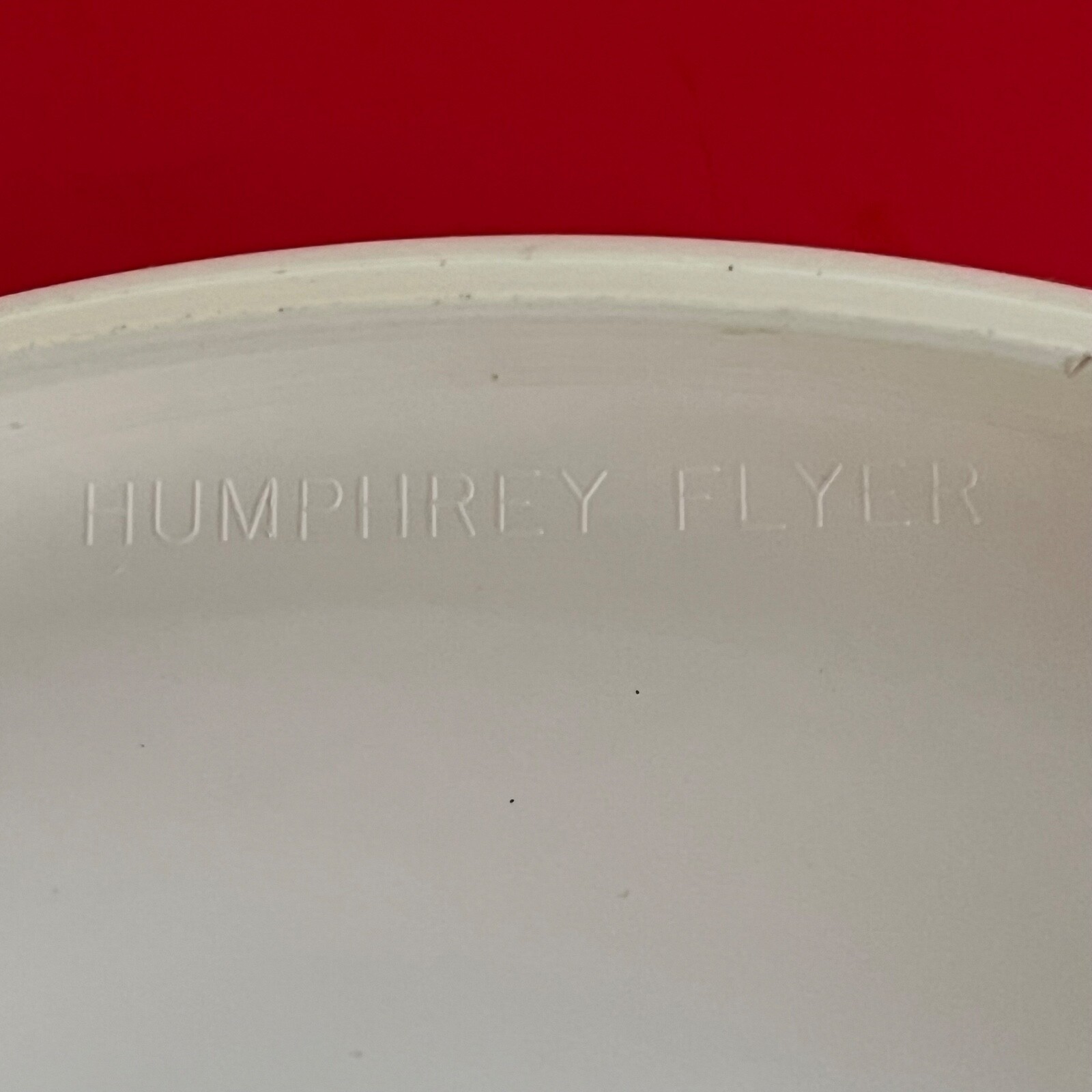 promo BAYER flying disc – 9″ HUMPHREY FLYER NO. 14 – made USA–DRUG REP pharmacy