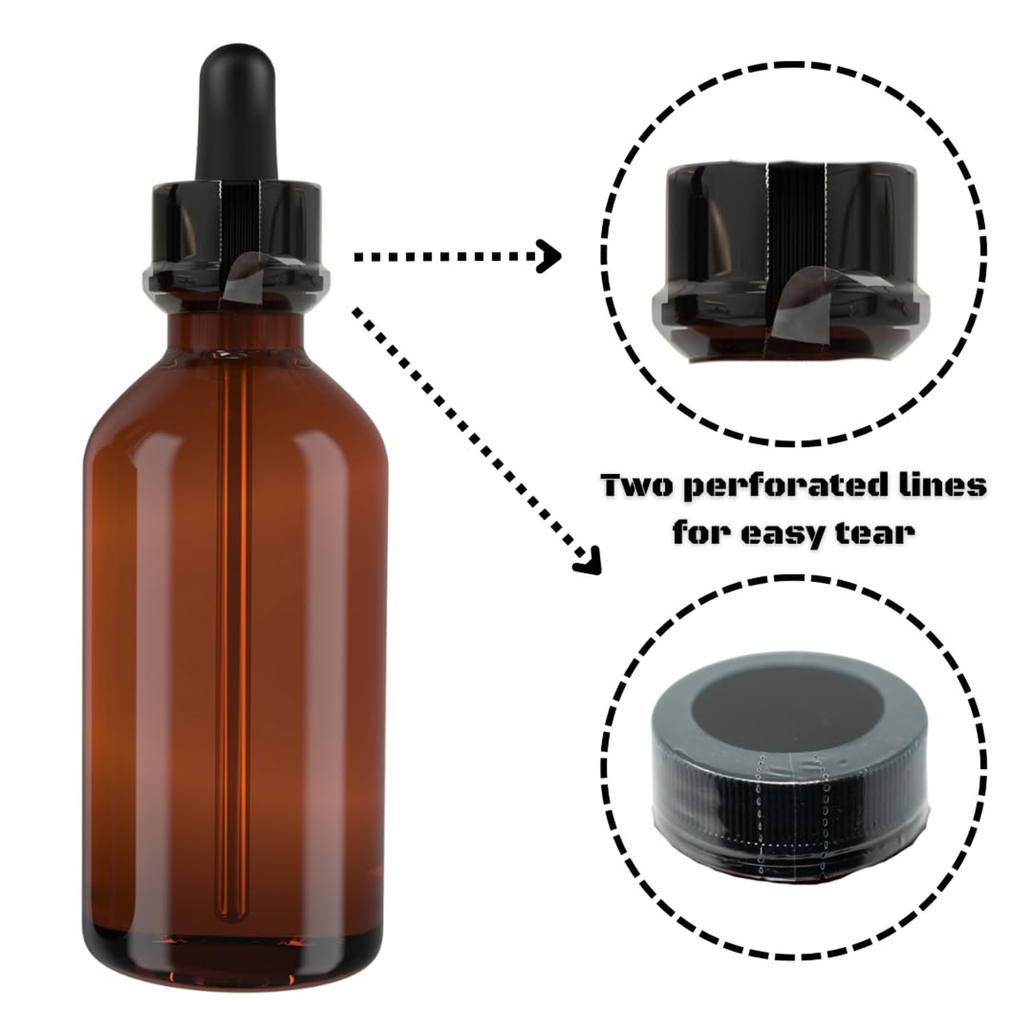 86 x 56 mm Clear Perforated Shrink Band for Spice Jars, Cosmetic Jars & Small…