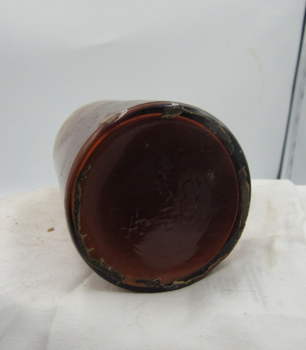 BW – 1890’s Powers Weightman Rosengarten Philada PA 5 5/8″ Amber Medicine bottle