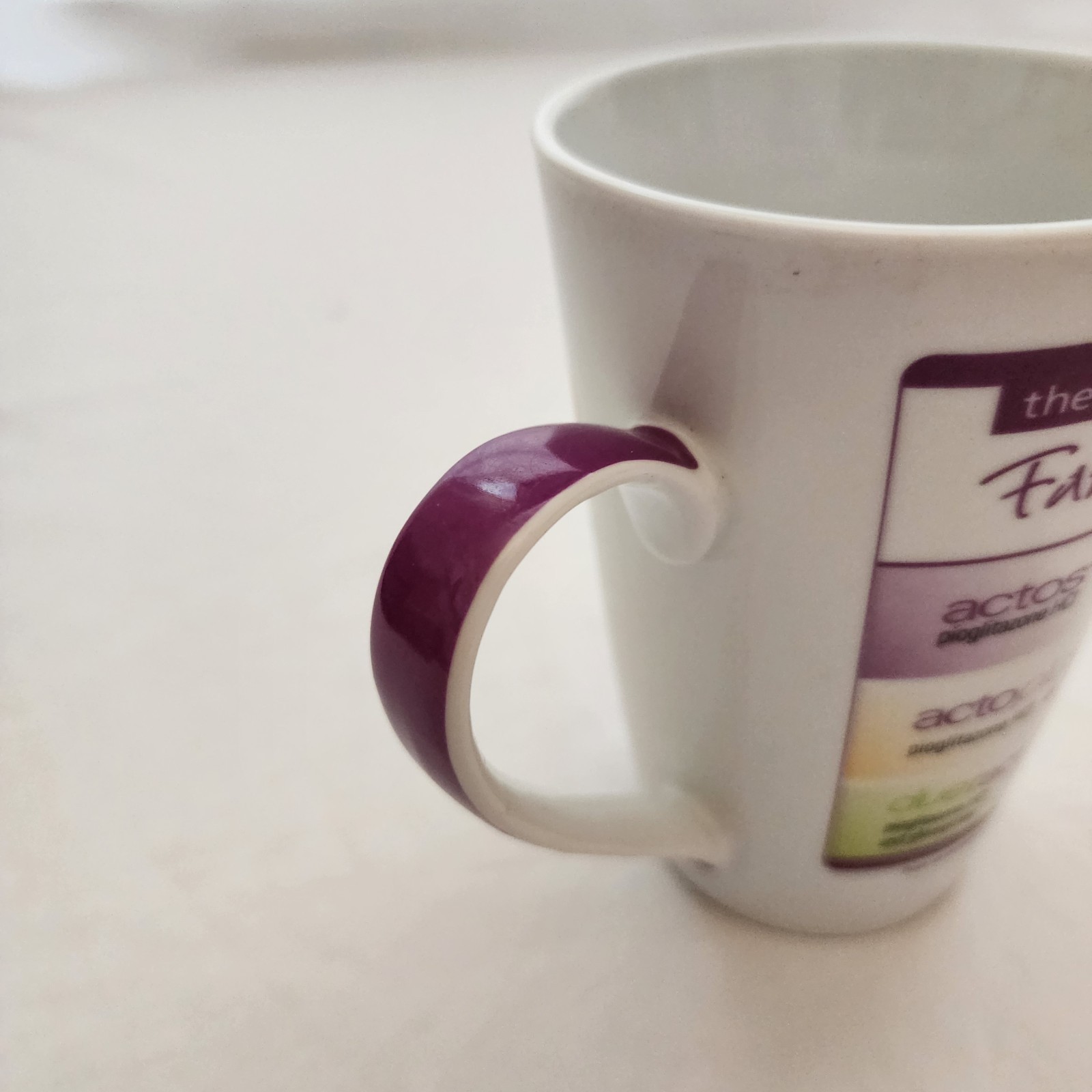 Actos Pioglitazone HCI Coffee Cup Mug 16oz Multicolored Ceramic