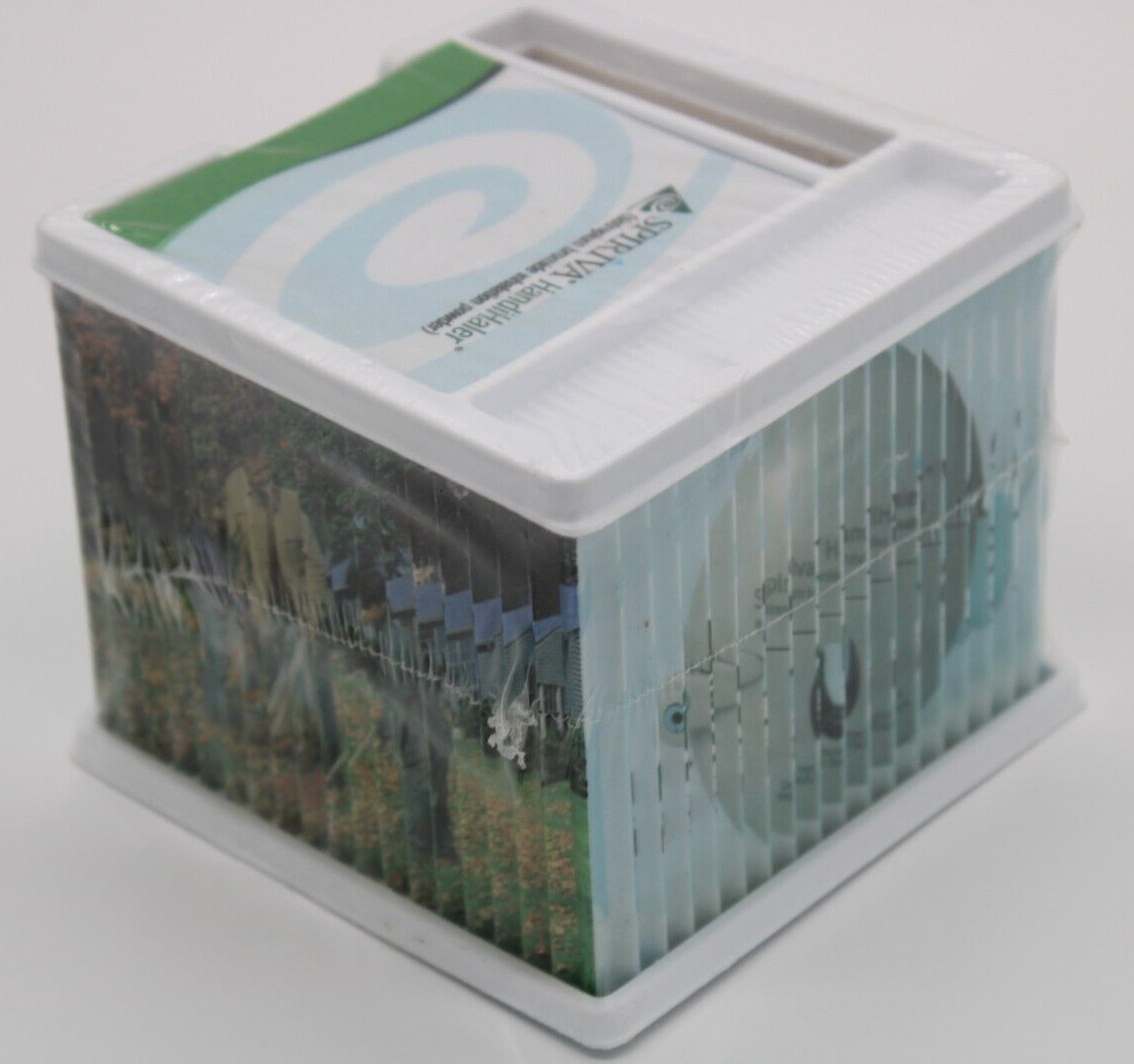 Pfizer 2006 Desk Sticky Note Pad Holder Pharm Rep Swag Spiriva HandiHaler SEALED