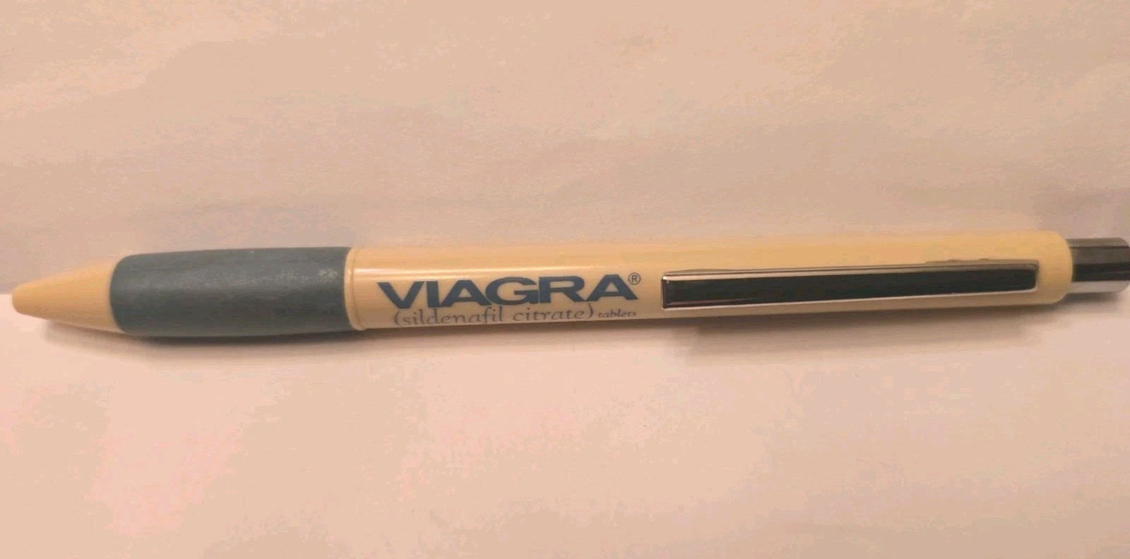 VIAGRA Inoxcrom Plastic Pen Pharmaceutical Drug Rep Promo WRITES Spain 2000s