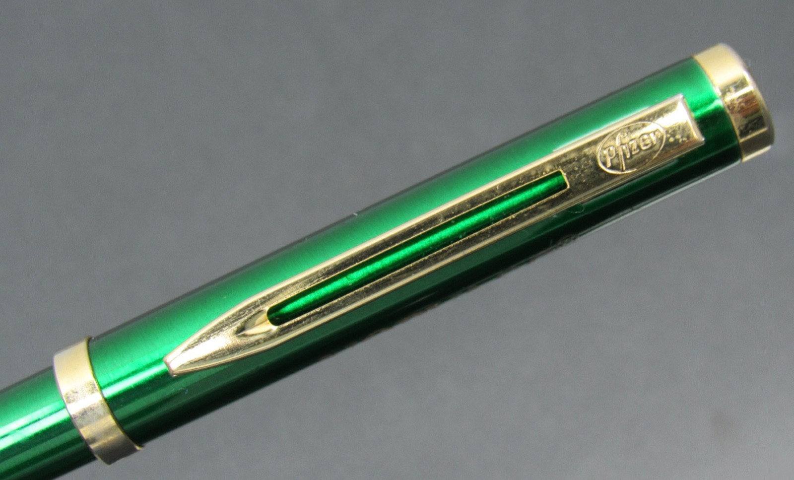Metallic Green Norvasc PEN Pfizer Clip Drug Rep Pharmaceutical Promo Advertising