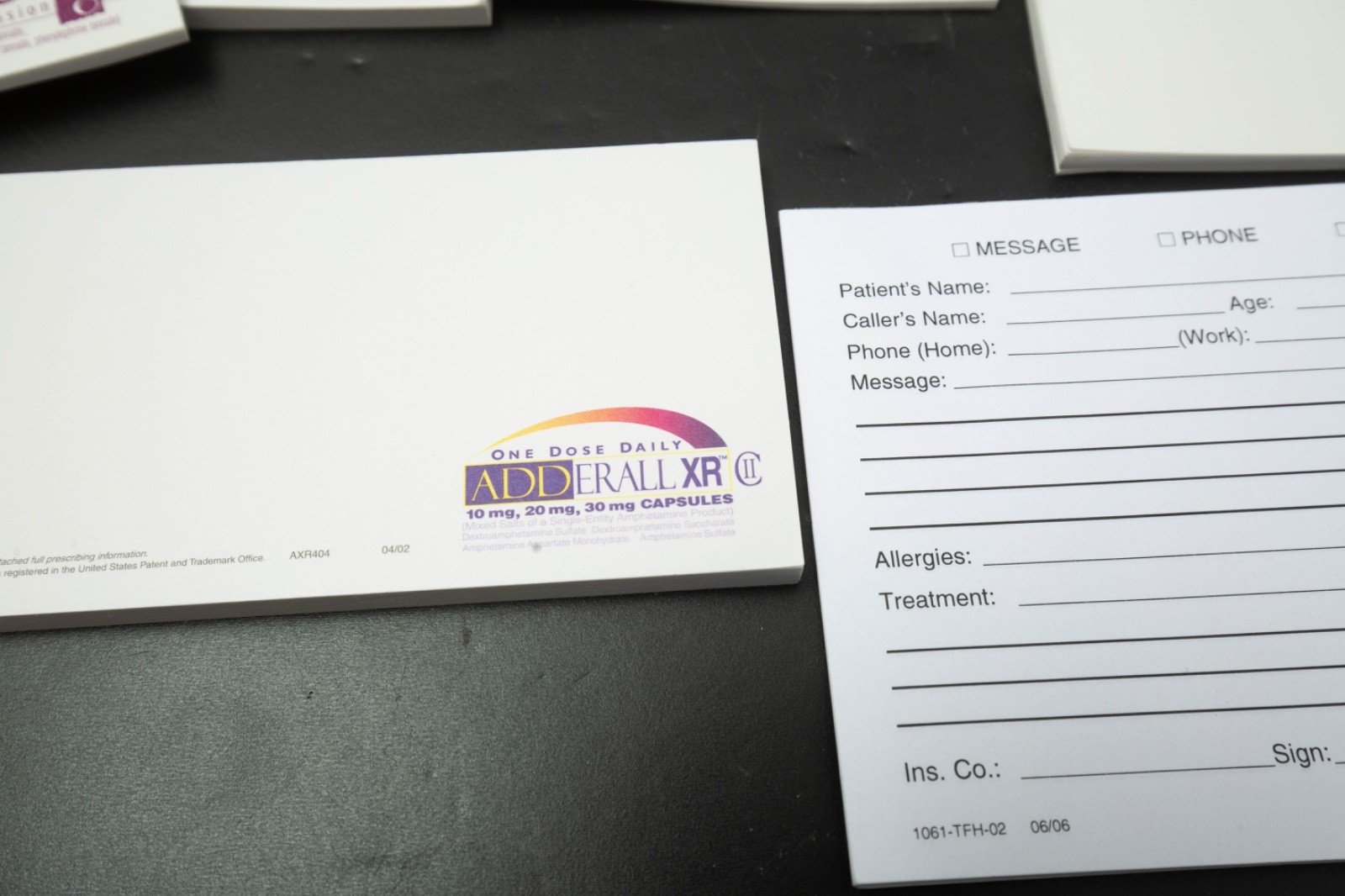 Vtg Pharmaceutical Drug Rep Partial Sticky Notes Notepads Stapler Pharma Lot