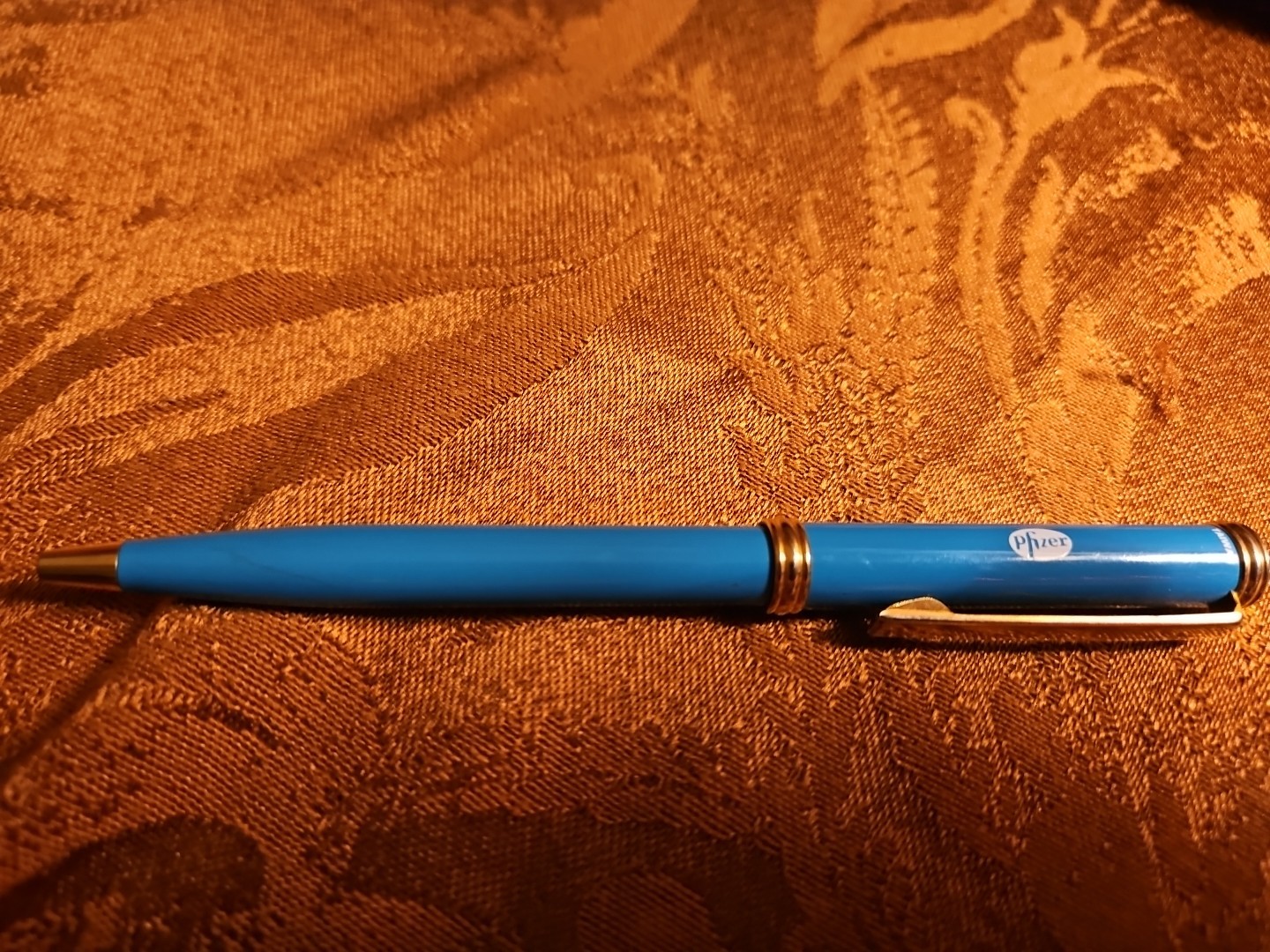 Diflucan Pfizer Drug Promotional Pen Teal Blue Click Writes