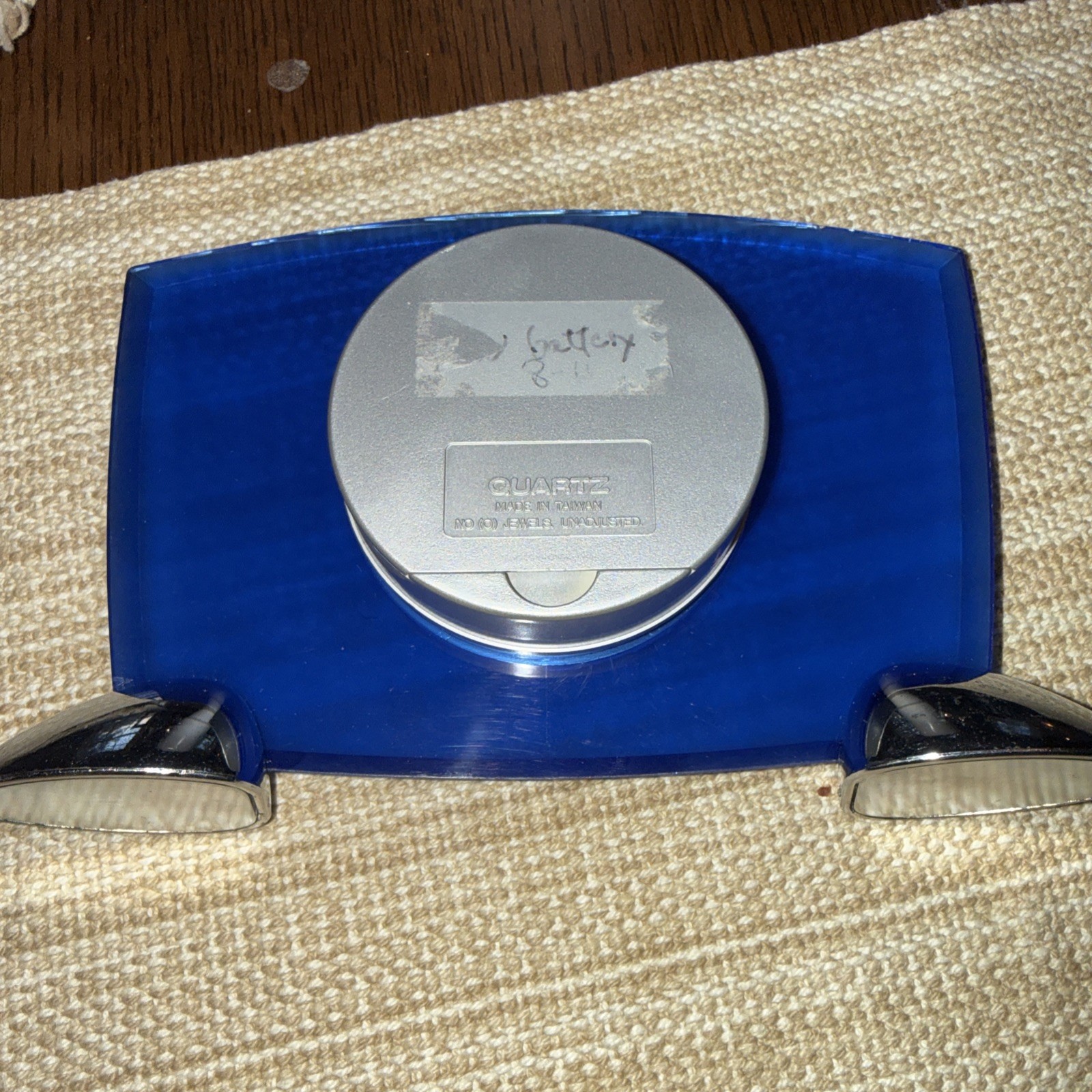 Vintage Zoloft Pharmaceutical Drug Rep Promotional Quartz Desk Clock Non-Working
