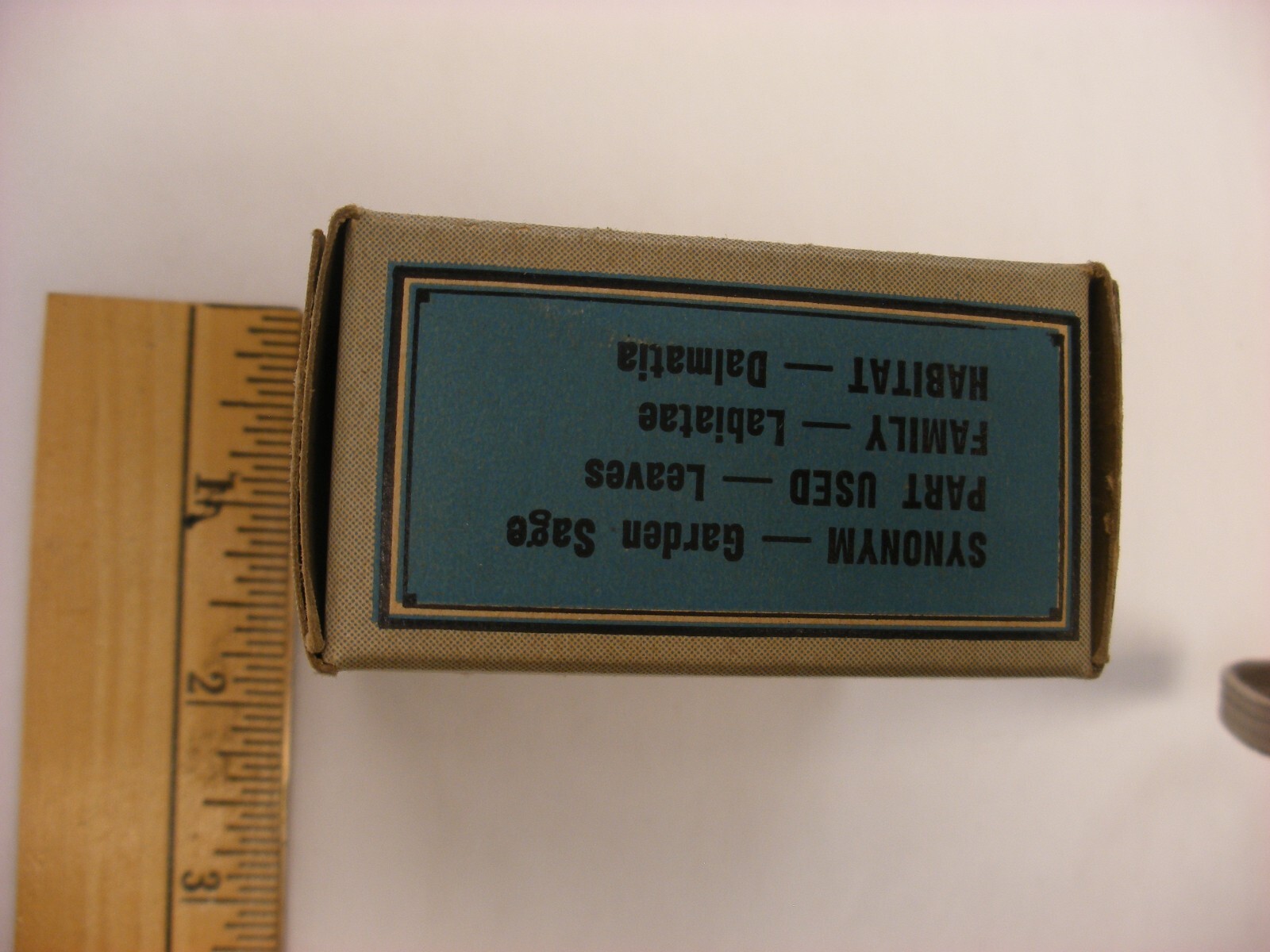 Vtg Medical Pharmacy Quack Cure Initial Line S. B. Penick Co. – Dalmatian Sage