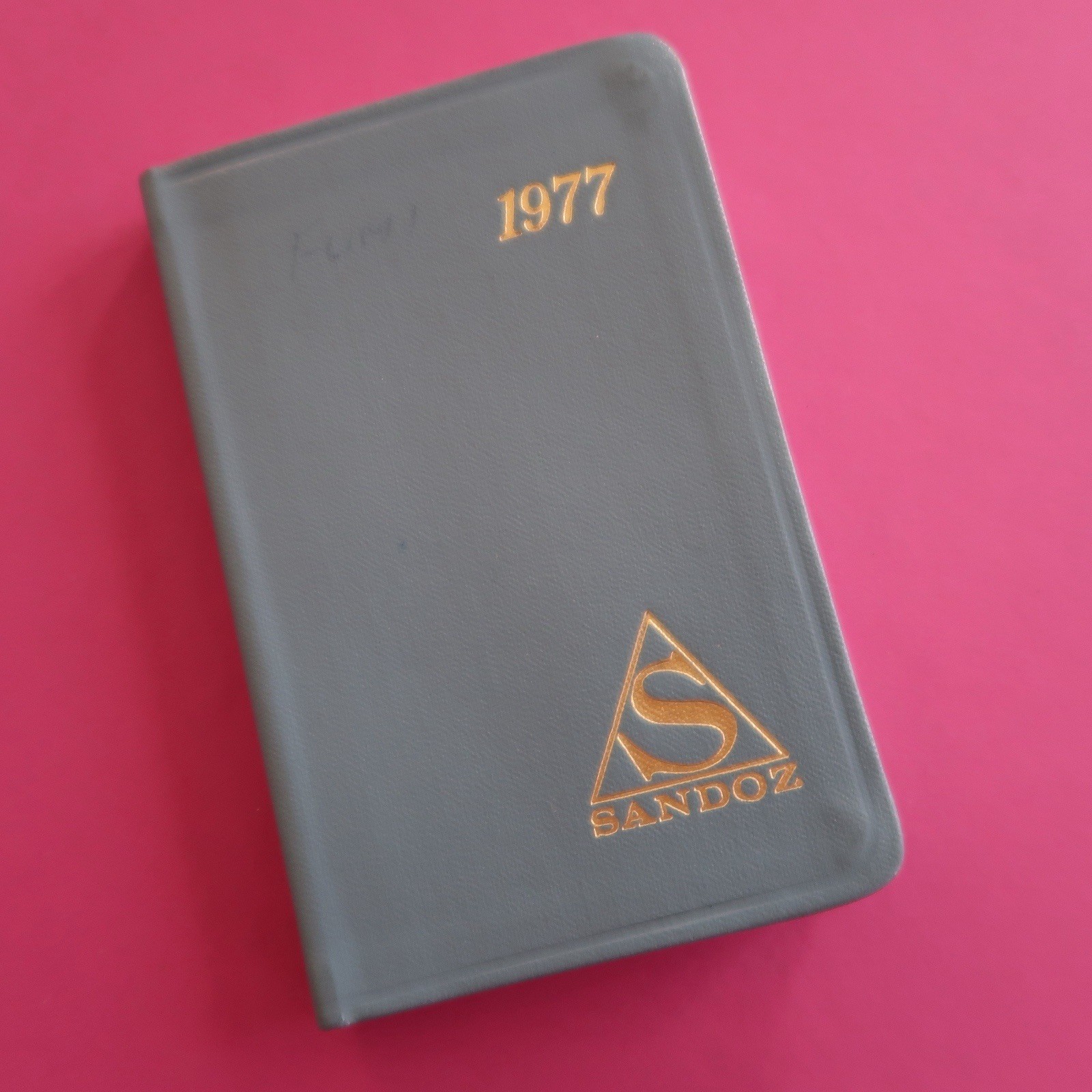 Vintage Sandoz Pharmaceutical Advertising Datebook Reference Rep Guide 1977