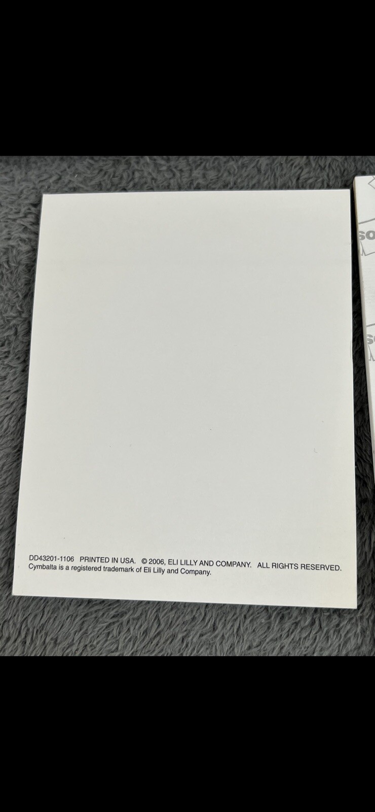 Lot of 7 Drug rep collectible note pad Cymbalta Avalide AcipHex Doctor giveaway