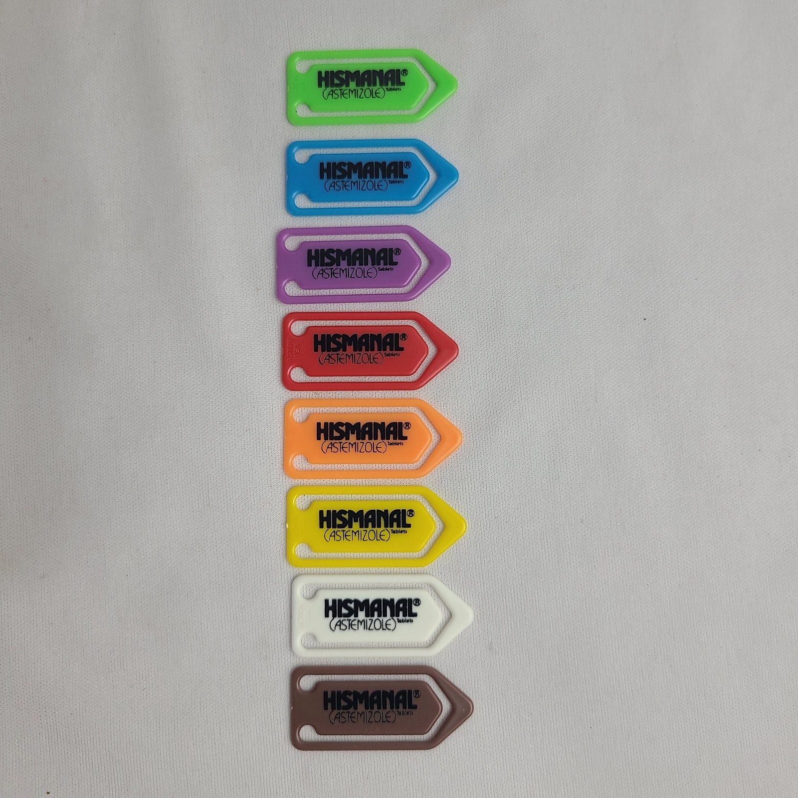 Vintage Pharmaceutical Drug Rep Promo Paper Clip Lot Of 8 Hismanal Astemizoles