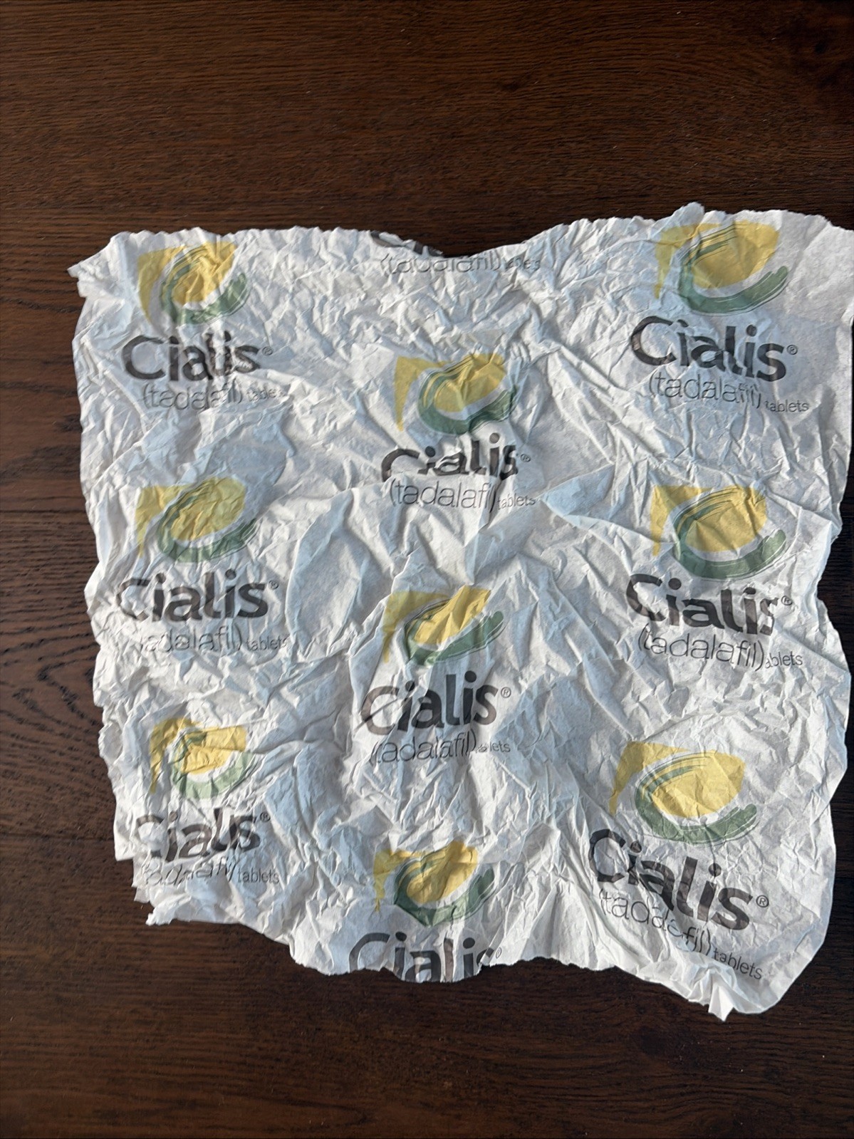 Cialis Promo Tissue Paper Lot Of 2 Pharmaceutical Rep Advertising HTF