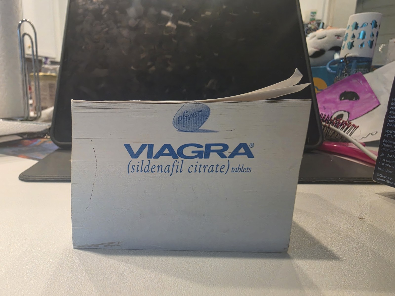 “He’s back.” Viagara Sticky Notepad Advertising Desk Office Supply (used) 2005