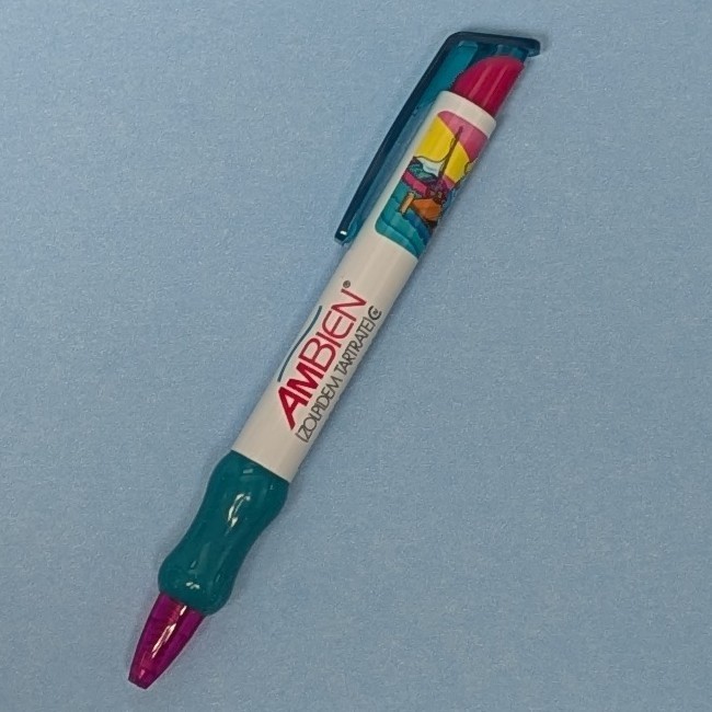 Drug Rep Writing Pen AMBIEN Pharmaceutical Advertising Collectible