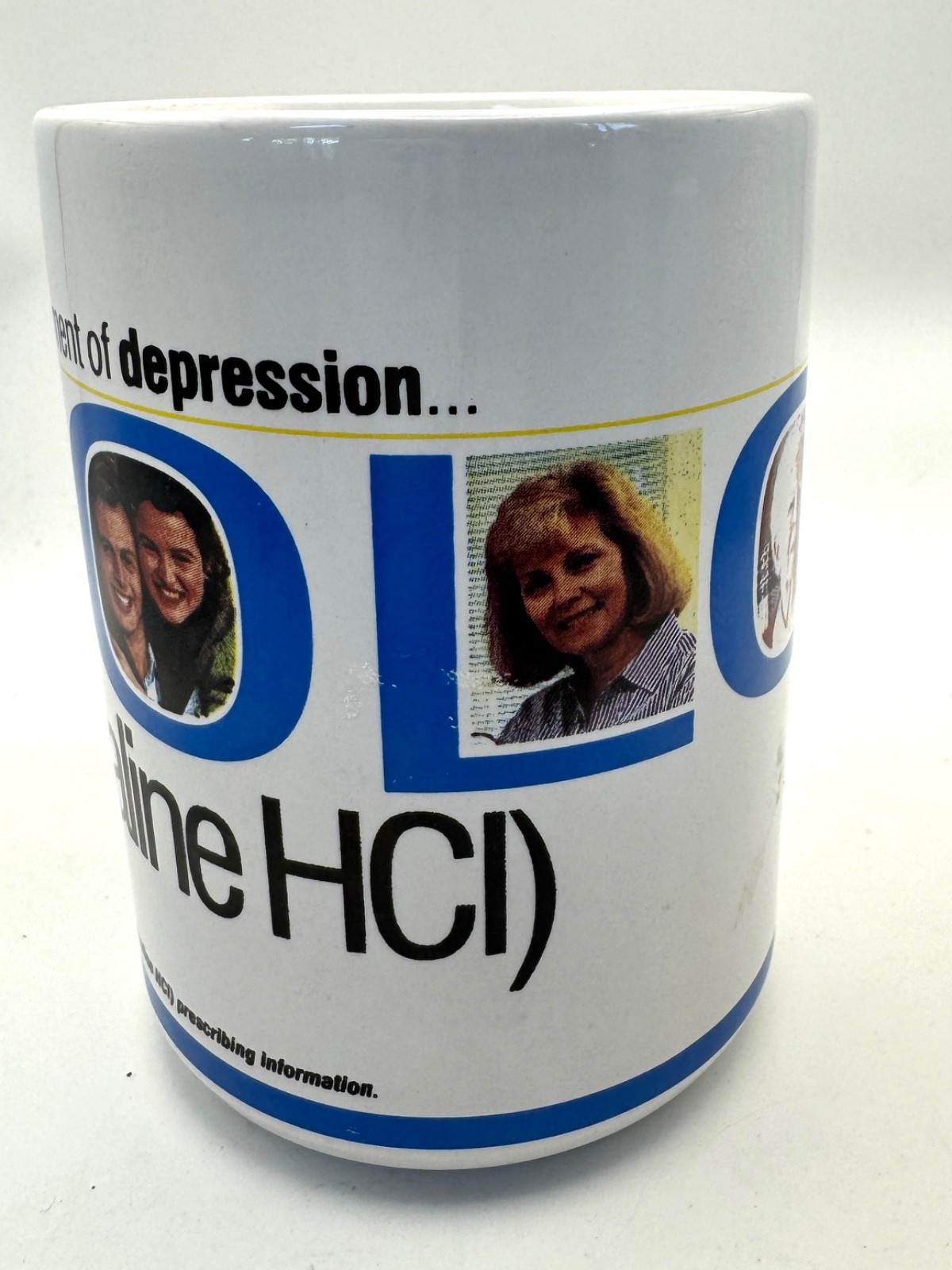 Zoloft First-Line Therapy Coffee Mug Pharmaceutical Promo Rep Advertising Pfizer