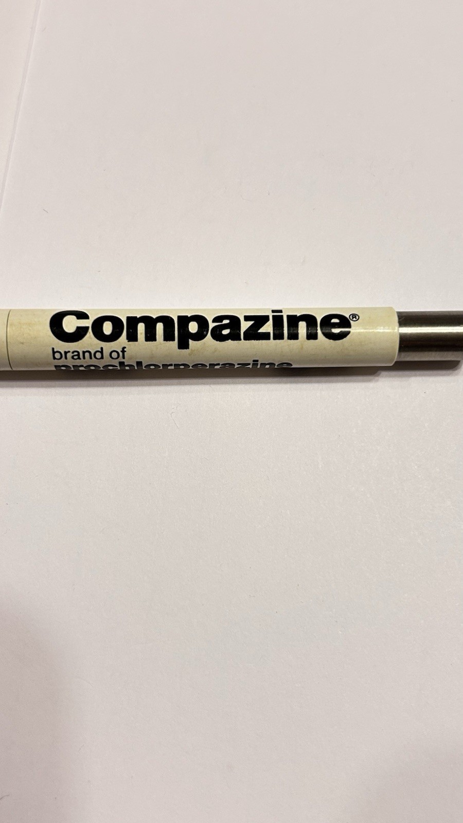PARKER VECTOR Rollerball Pen Med Drug Promo Pharmaceutical Advertising Compazine