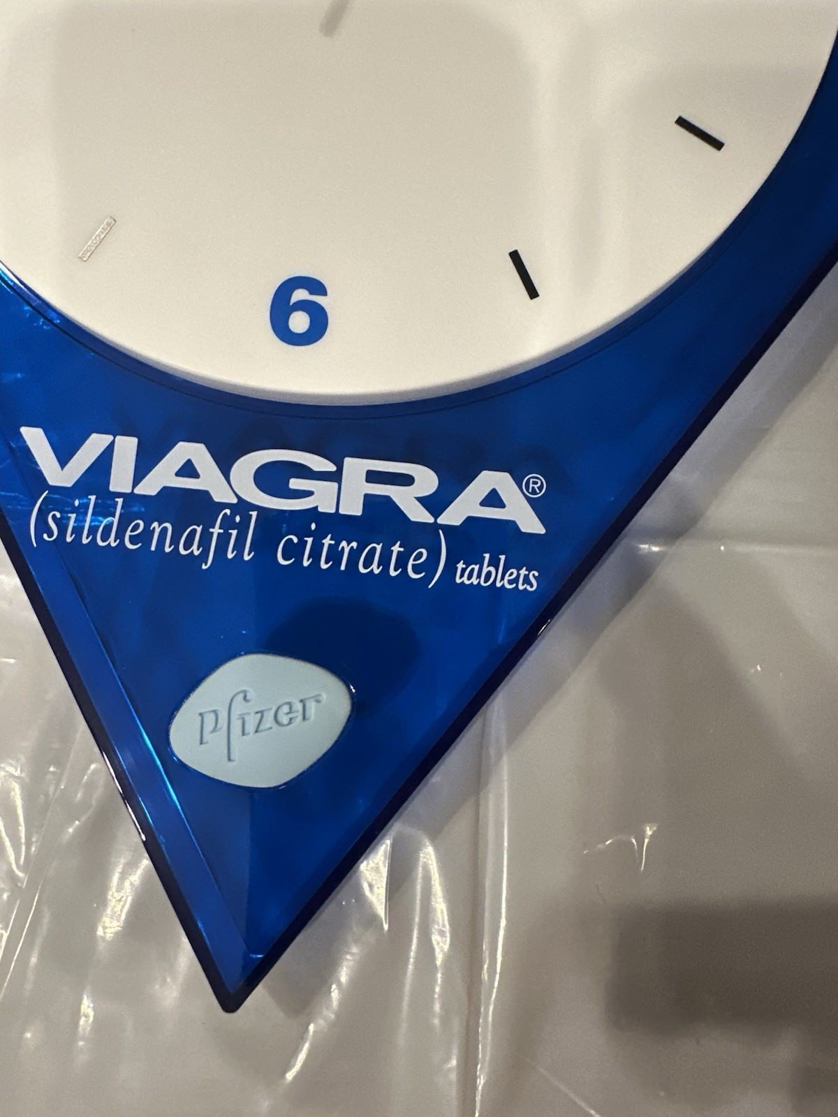 Rare Viagra Blue Pill Wall Clock Promotional Pharmaceutical Pfizer