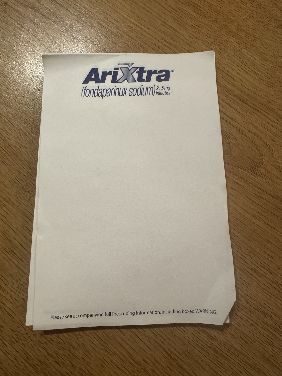 Vintage Arixtra Fondaparinux Pharmaceutical Advertising Post It Notes Notepad