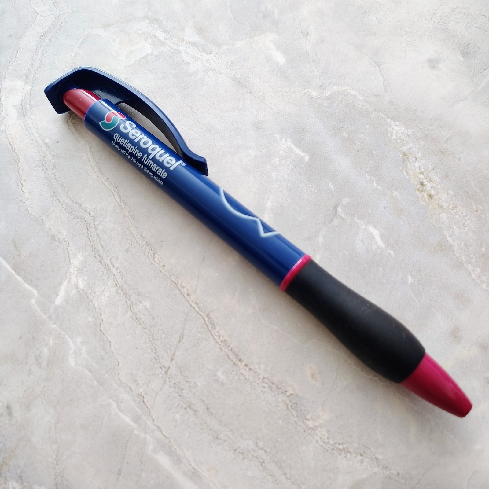 Seroquel Pen Drug Rep Pharmaceutical Promo Medical Advertising