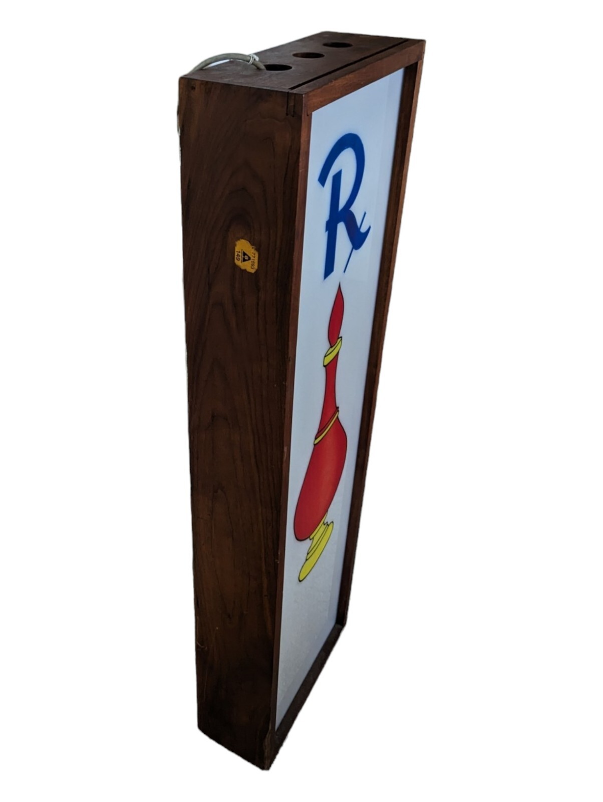 Retro Pharmacy RX Light Vintage Wall Decor Apothecary Hand-painted 41 In X 13 In