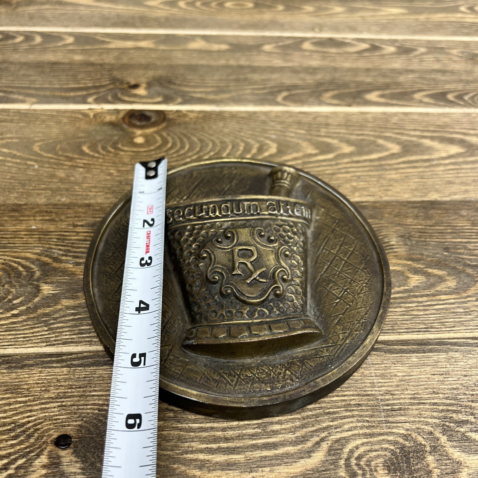 Chlor Trimetron 1977 Diameter Brass RX Plaque