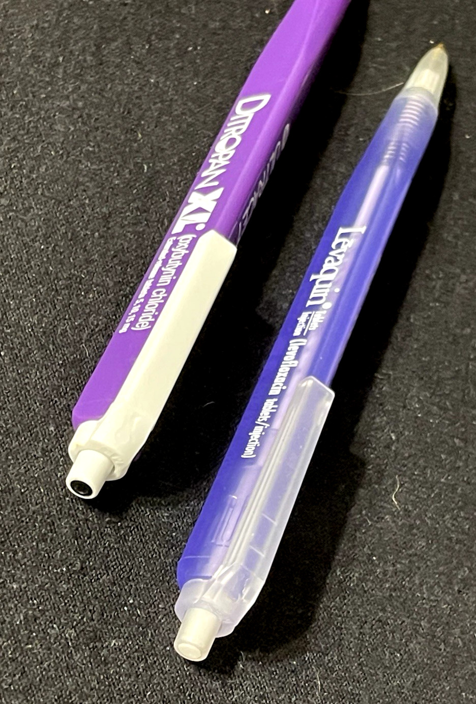 Pharmaceutical Drug Rep Vintage Ink Pens Levaquin Ditropan XL Ultracet Promo