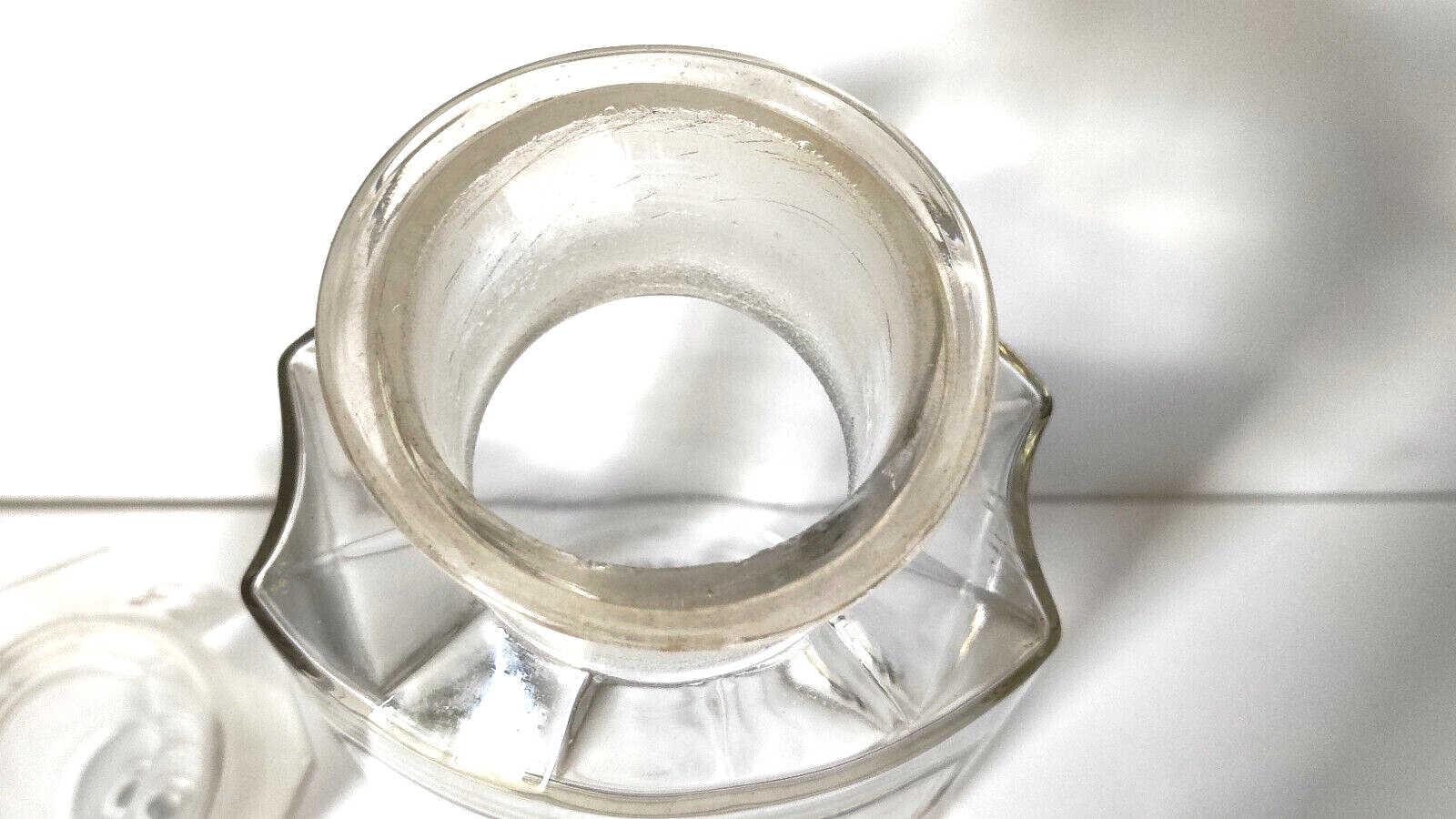Vintage Crystal Apothecary Pharmacy Clear Jar 800 ml RAD. LIQUIR. PULV.