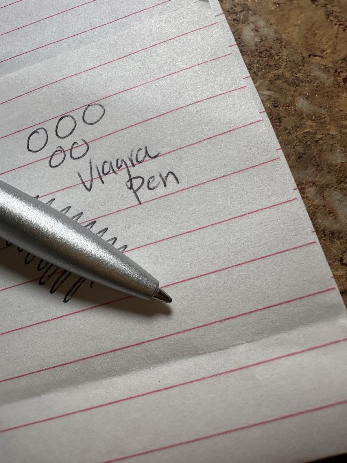 Viagra Lightweight Drug Rep Promo Pen Black Ink Erectile Dysfunction