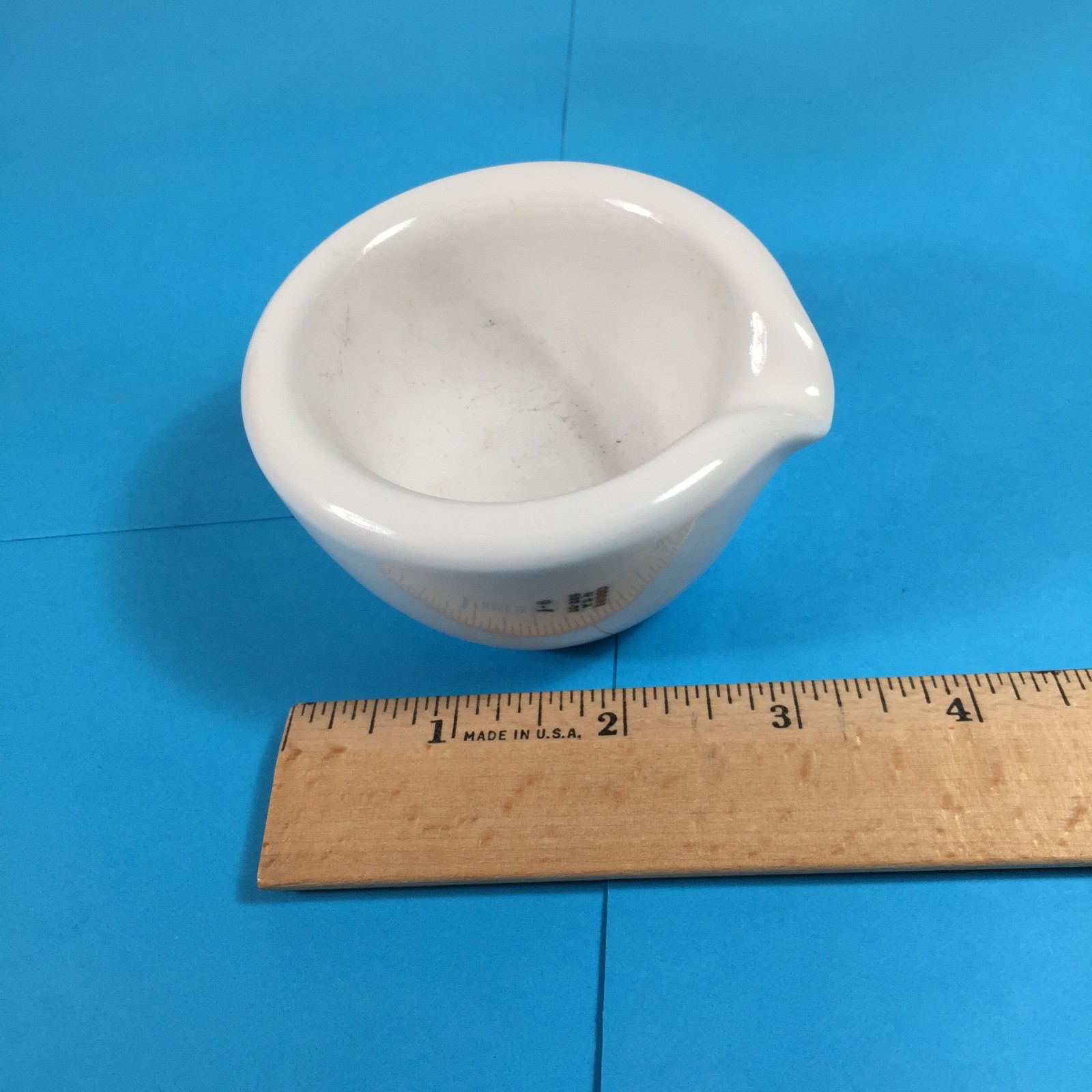 Coors USA 522-00 Porcelain Heavy Small White Apothecary Lab Mortar-No Pestle