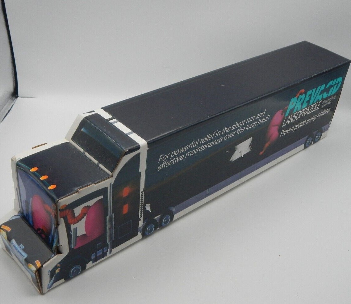 Vintage Prevacid Semi Truck Pharmaceutical Drug Rep 18 Wheeler w/Box NOS