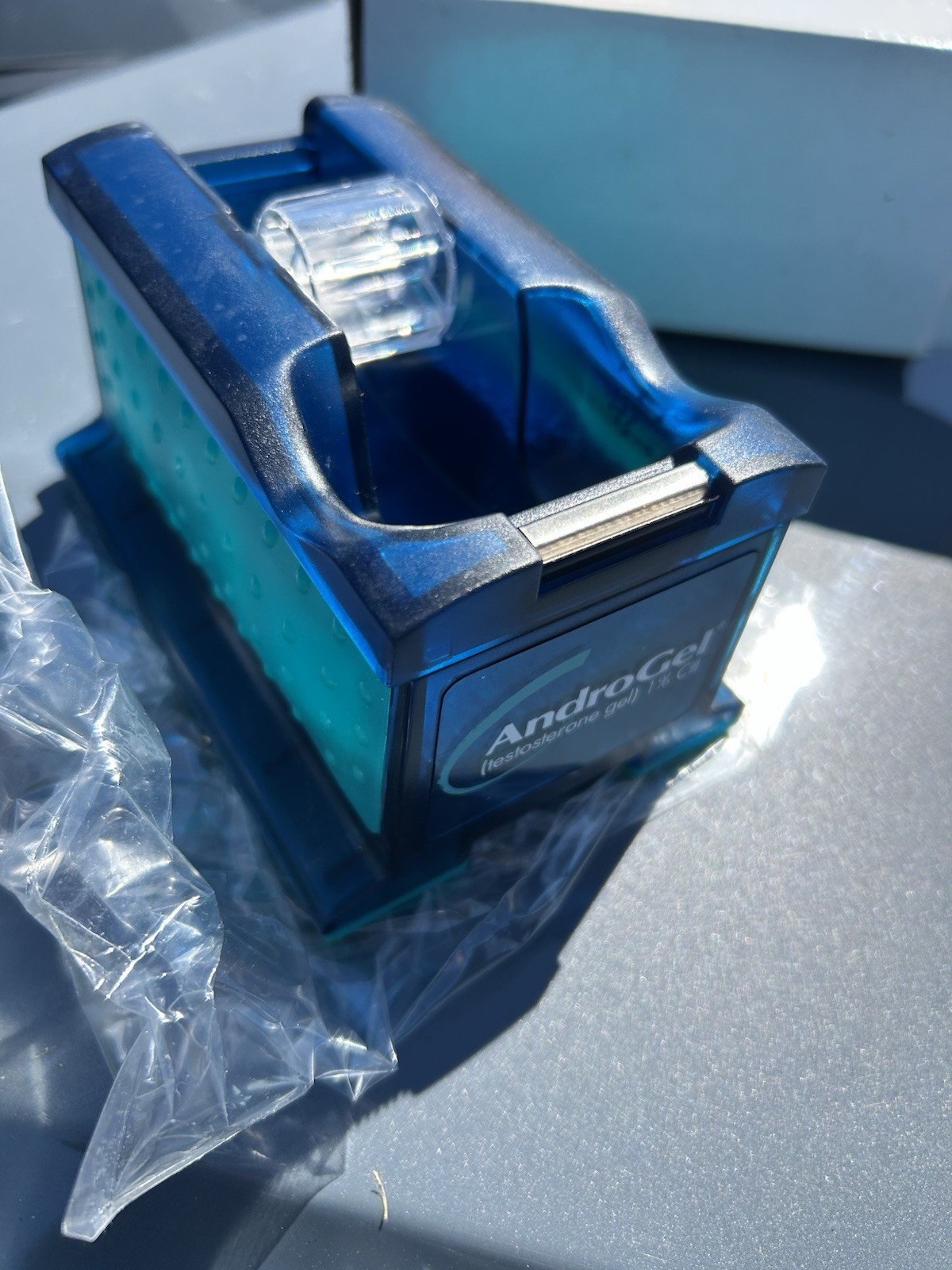 VTG Pharmaceutical Drug Rep Swag Giveaway ANDROGEL Testosterone Tape Dispenser