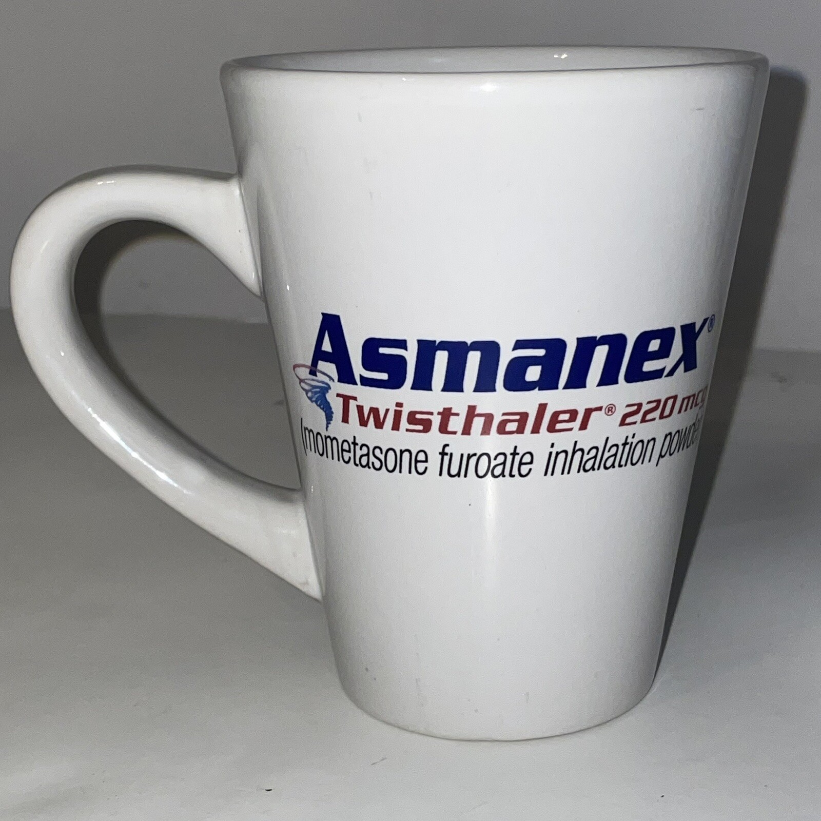 Asmanex Asthma Advertising Coffee Mug Cup Pharmaceutical Prescription Drug Rep