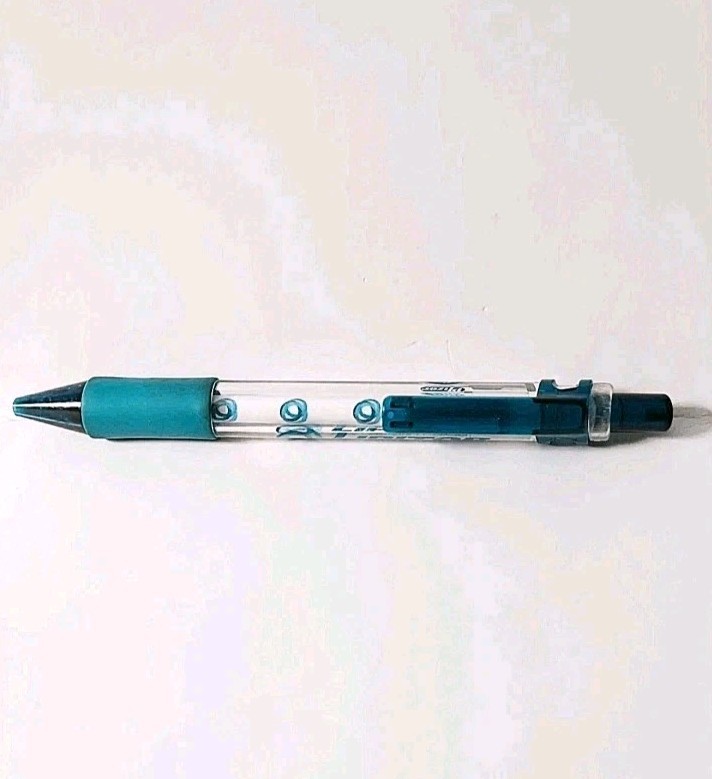 Vintage Pfizer Lipitor Translucent Teal Click Ballpoint Pen Drug Rep Pharmacy