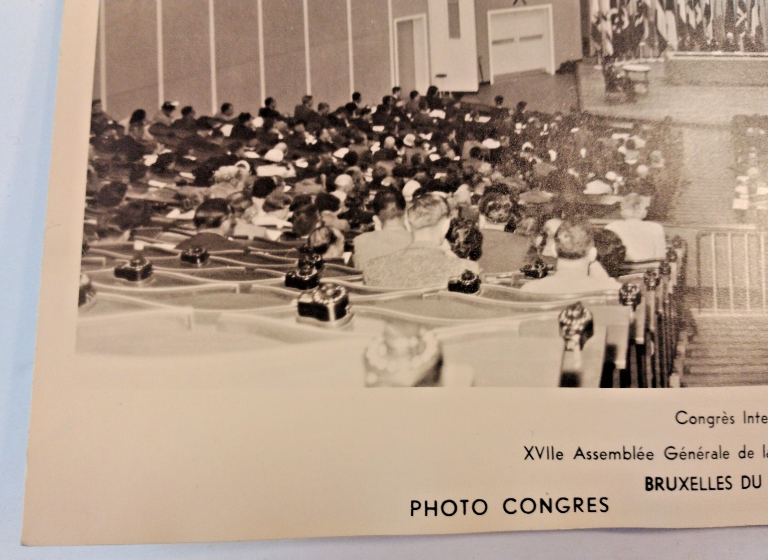 Lot/2- 1958 Real Press Photo International Congress Of Pharmacy General Assembly