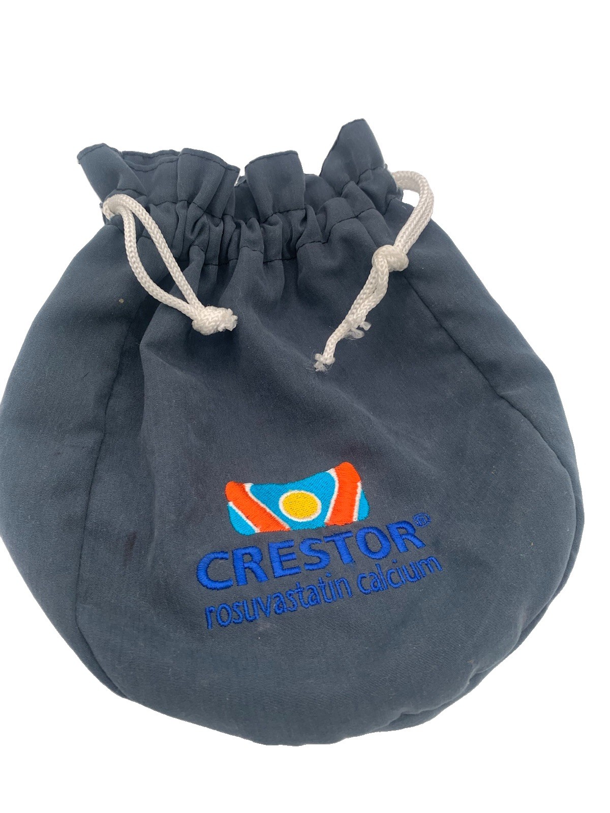 Crestor Pharmaceutical Rope Drawstring Carry Pouch Bag Novelty Item