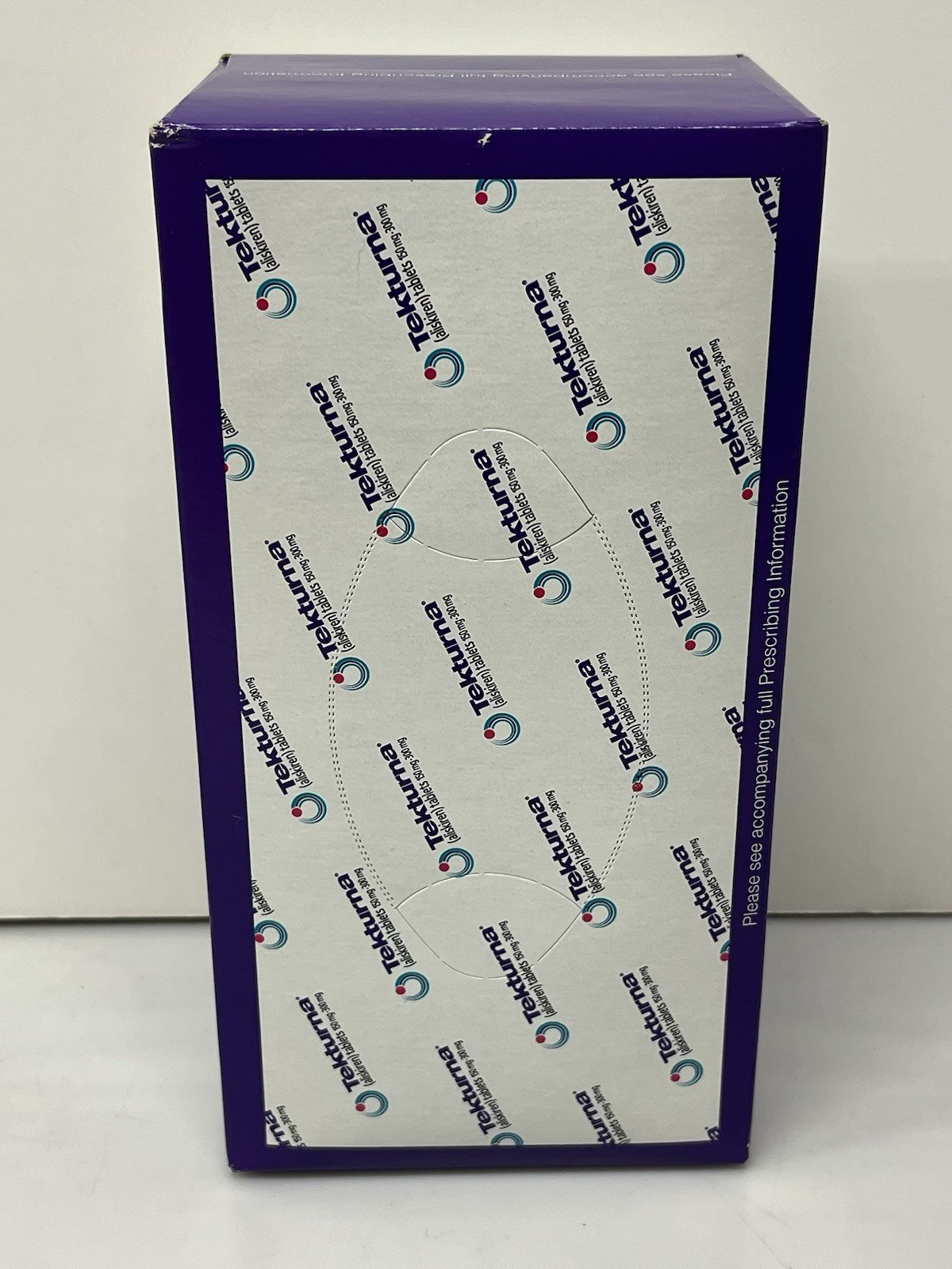 Tekturna Tablets Medicine Tissue Box Advertising FULL UNOPENED Drug Rep