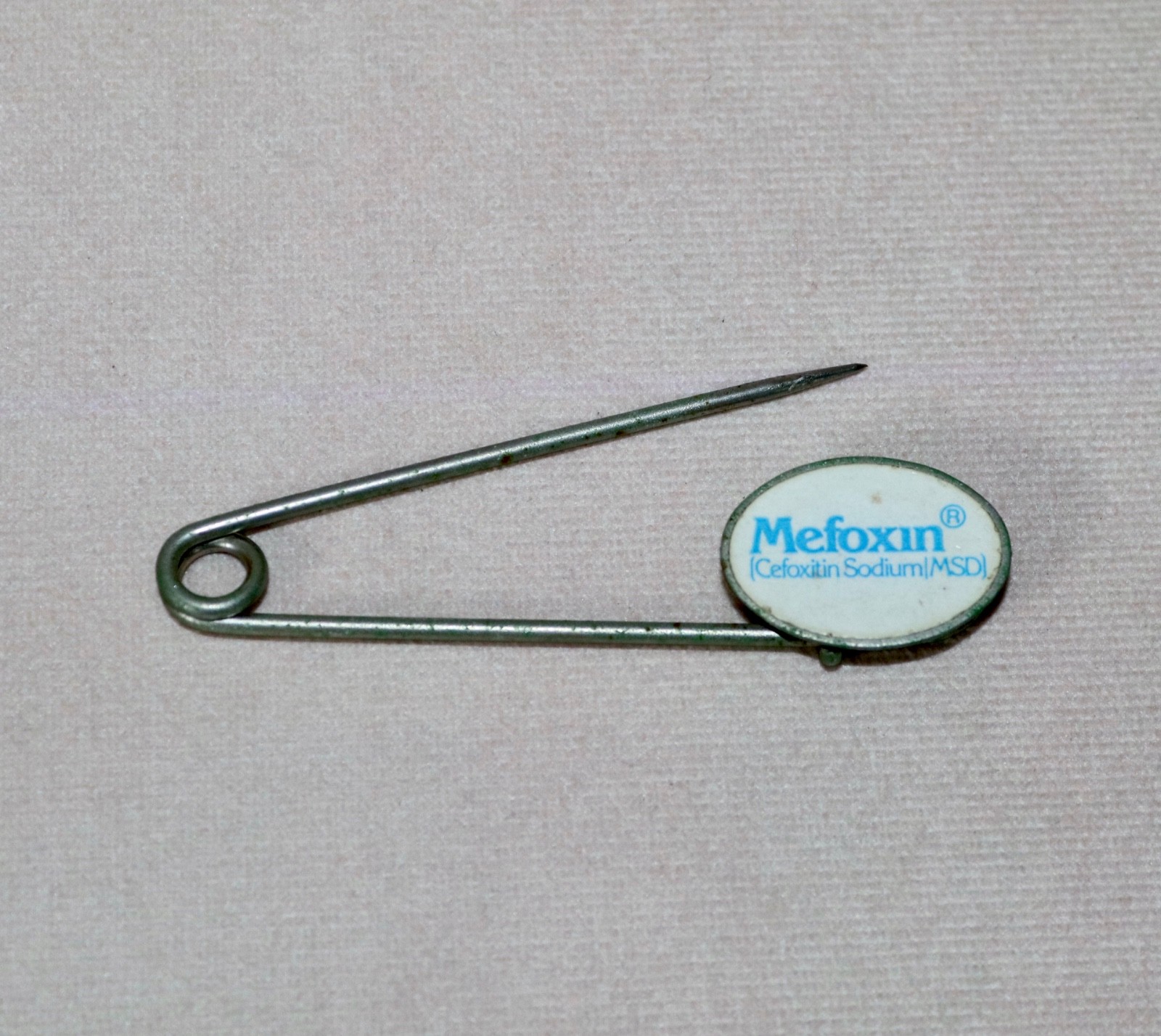 MERCK Drug ~ Mefoxin®️ ~ Pharmaceutical Rep 3” Promotional Advertising Pin