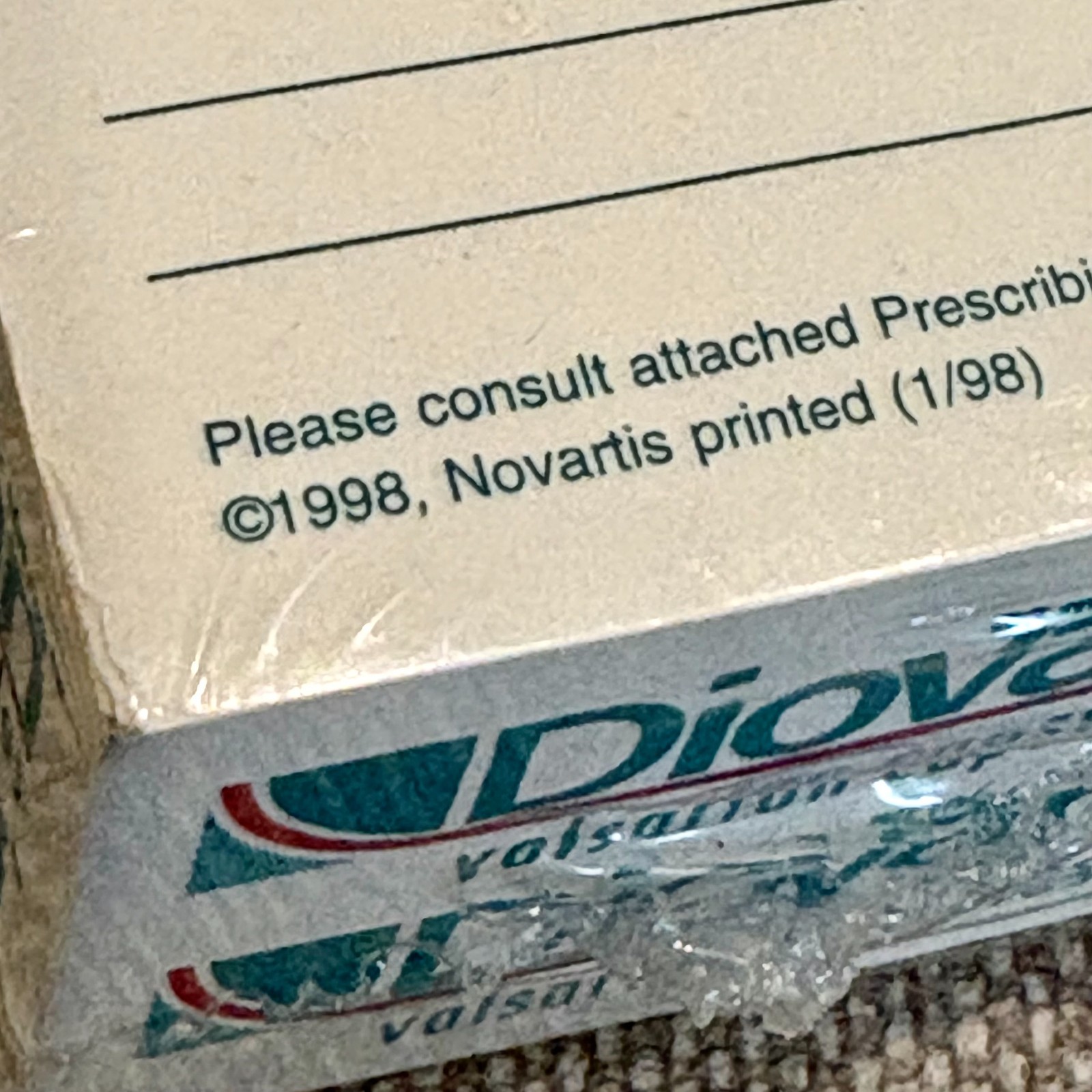 Diovan valsartan Novartis Pharmaceutical Promo Advertising Sticky Notes Pad NEW