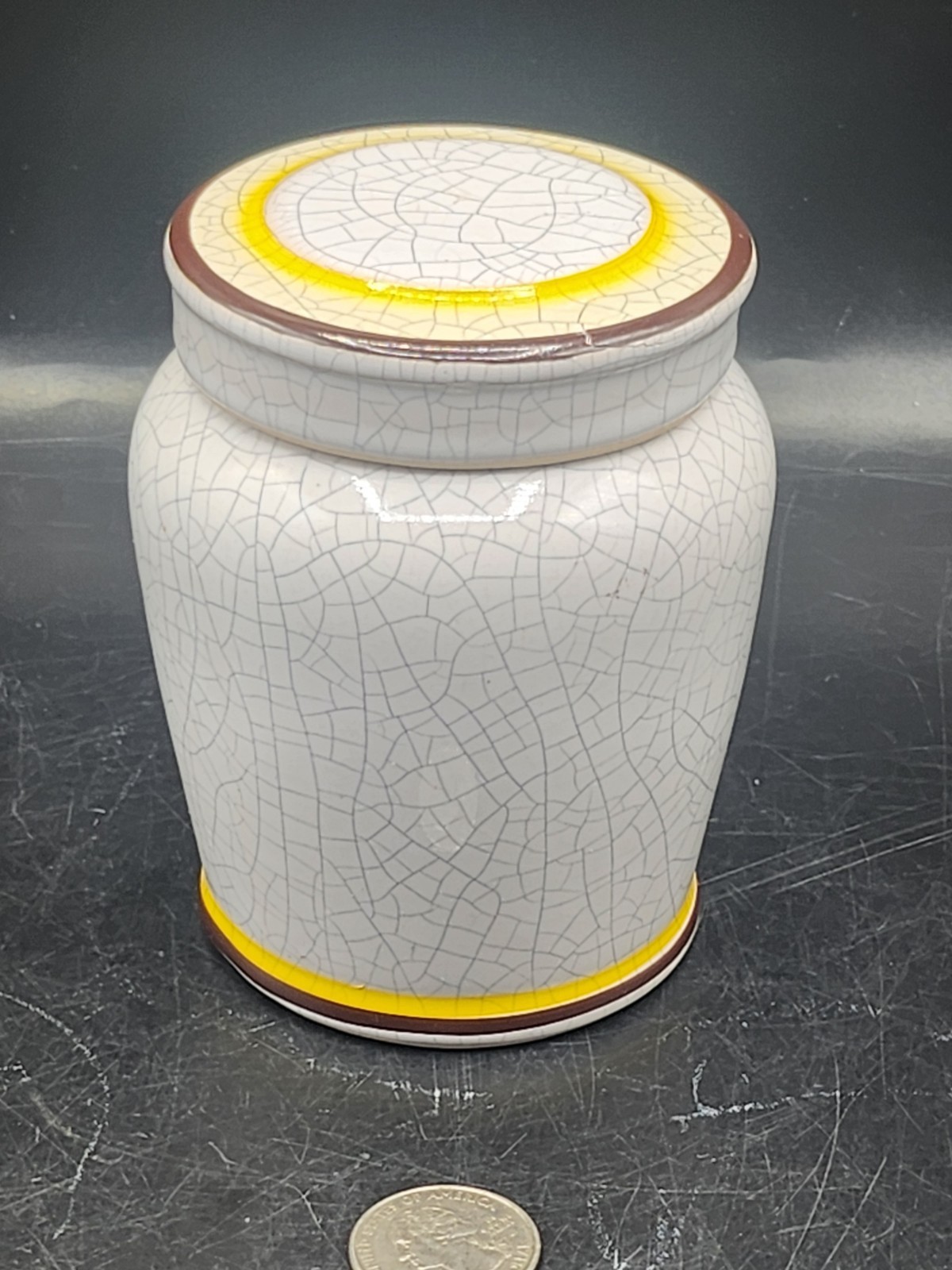 Vintage Apothecary Jar Herr Keramik “Unct Zinci”. Germany *READ *
