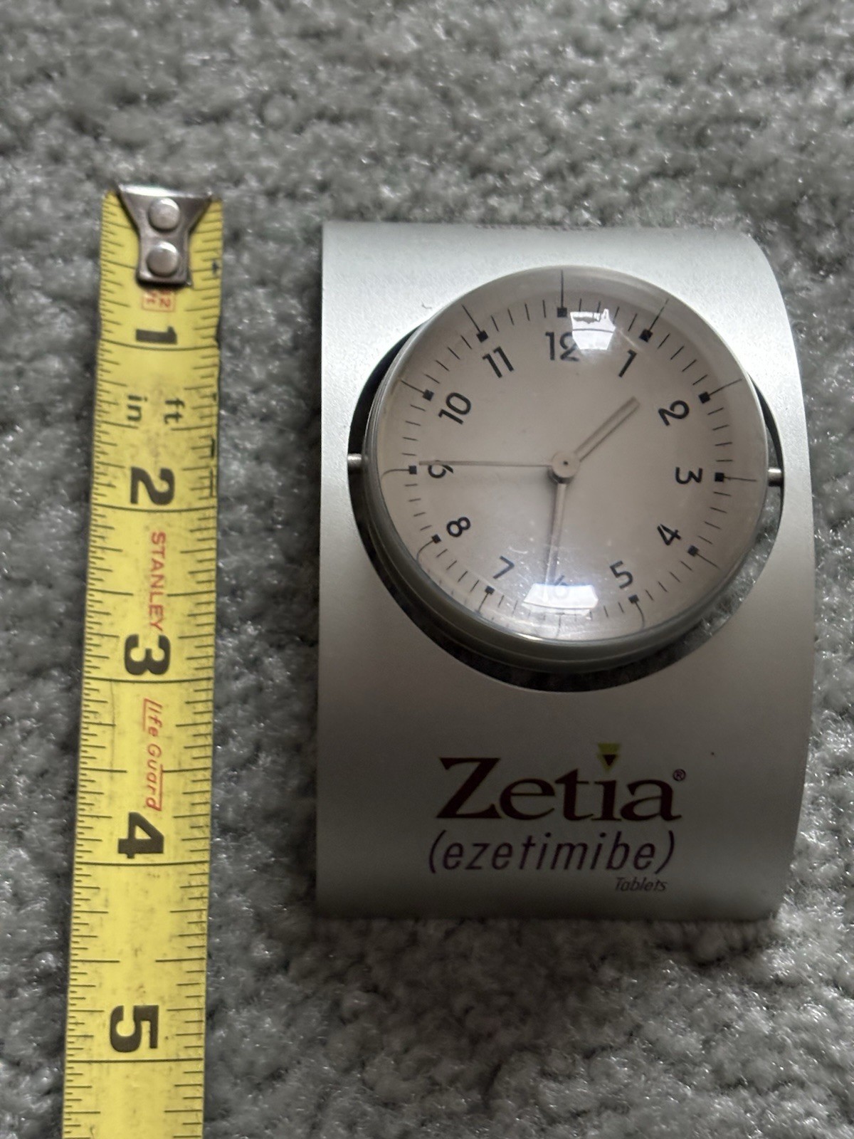 Pharmaceutical Collectible Spinning Desk Clock Zetia 2002