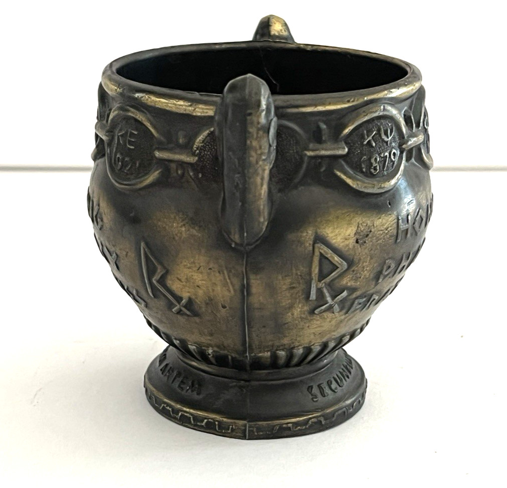 Pharmacy Honoring Fraternities Vintage Brass Mortar Bowl 4.5” Commemorative