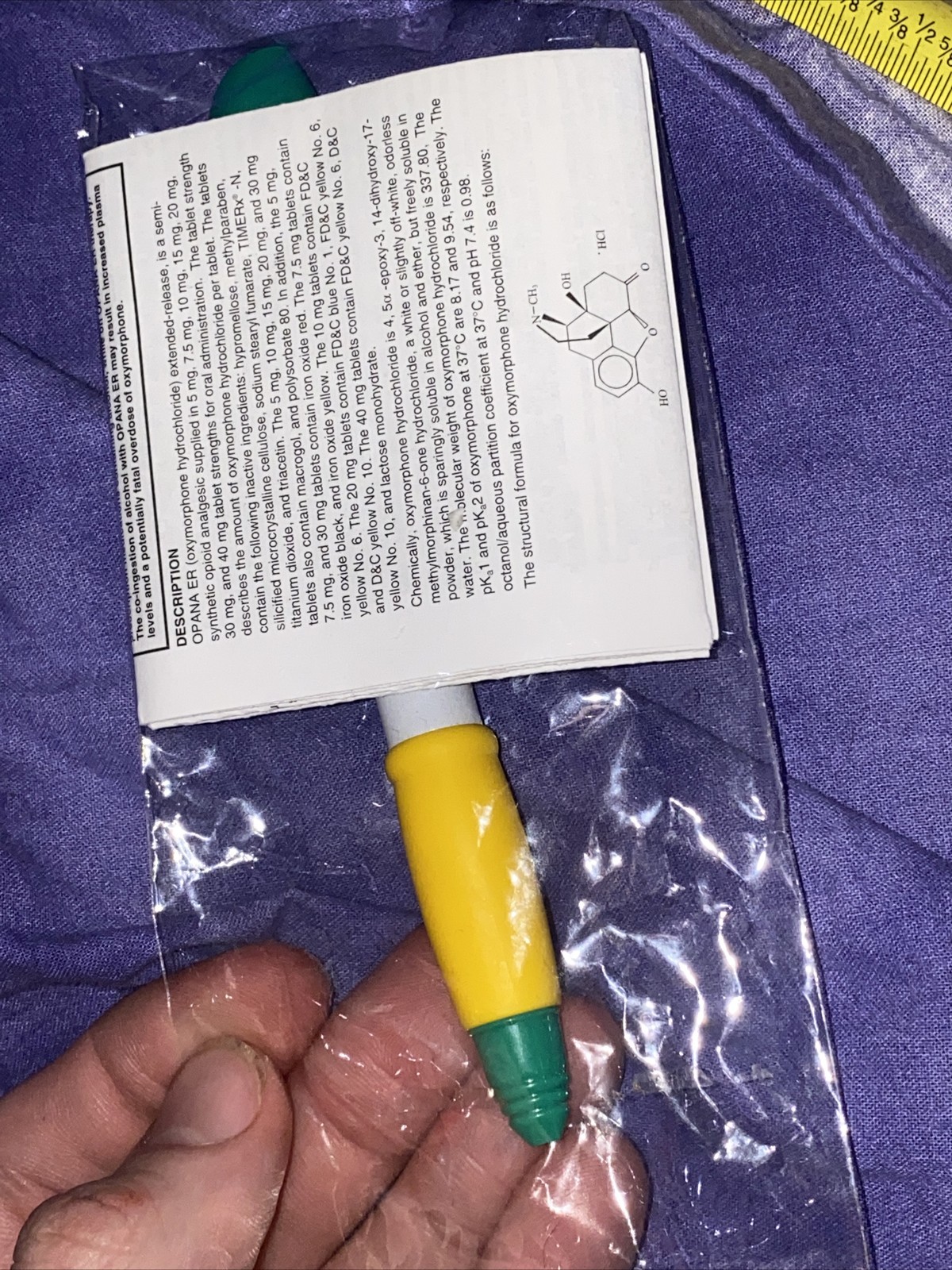 Pharmaceutical Opana Pen Rare Collectibles DRUG REP PEN NARCOTIC Promotional