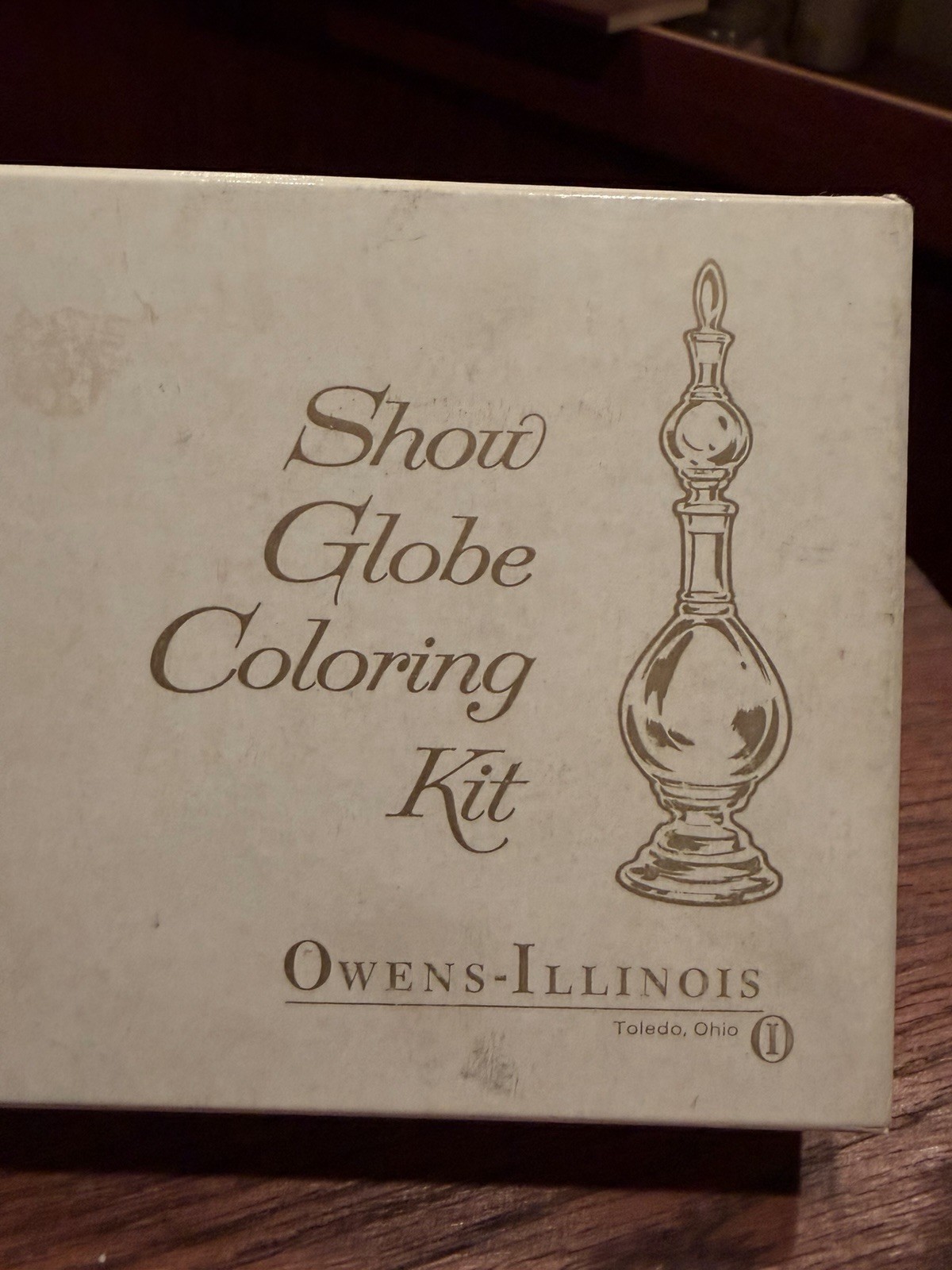 ~ RARE ~ Owen’s – Illinois Pharmacy / Apothecary Show Globe Coloring Kit