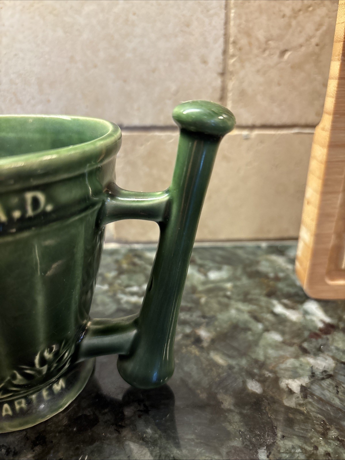 Vintage Schering Medicine Drug Store Ceramic Mug Pharmacy Rx Apocathery