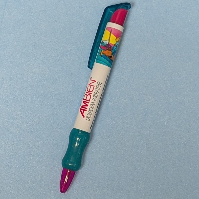 Drug Rep Writing Pen AMBIEN Pharmaceutical Advertising Collectible