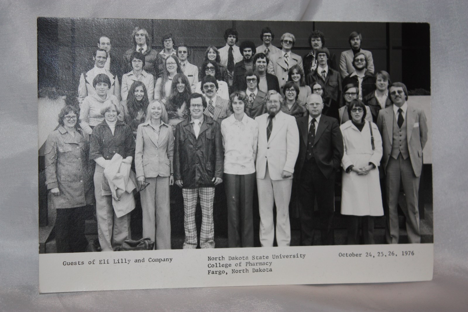 Guests Eli Lilly & Co N. Dakota State University College Pharm Oct. 1976 Photo