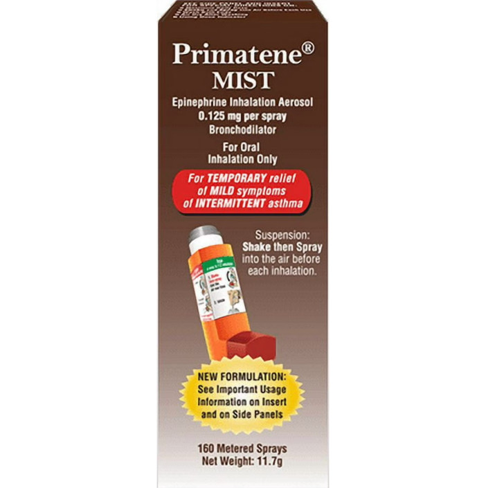 (2 pack) Primatene MIST Epinephrine Oral Inhalation Aerosol