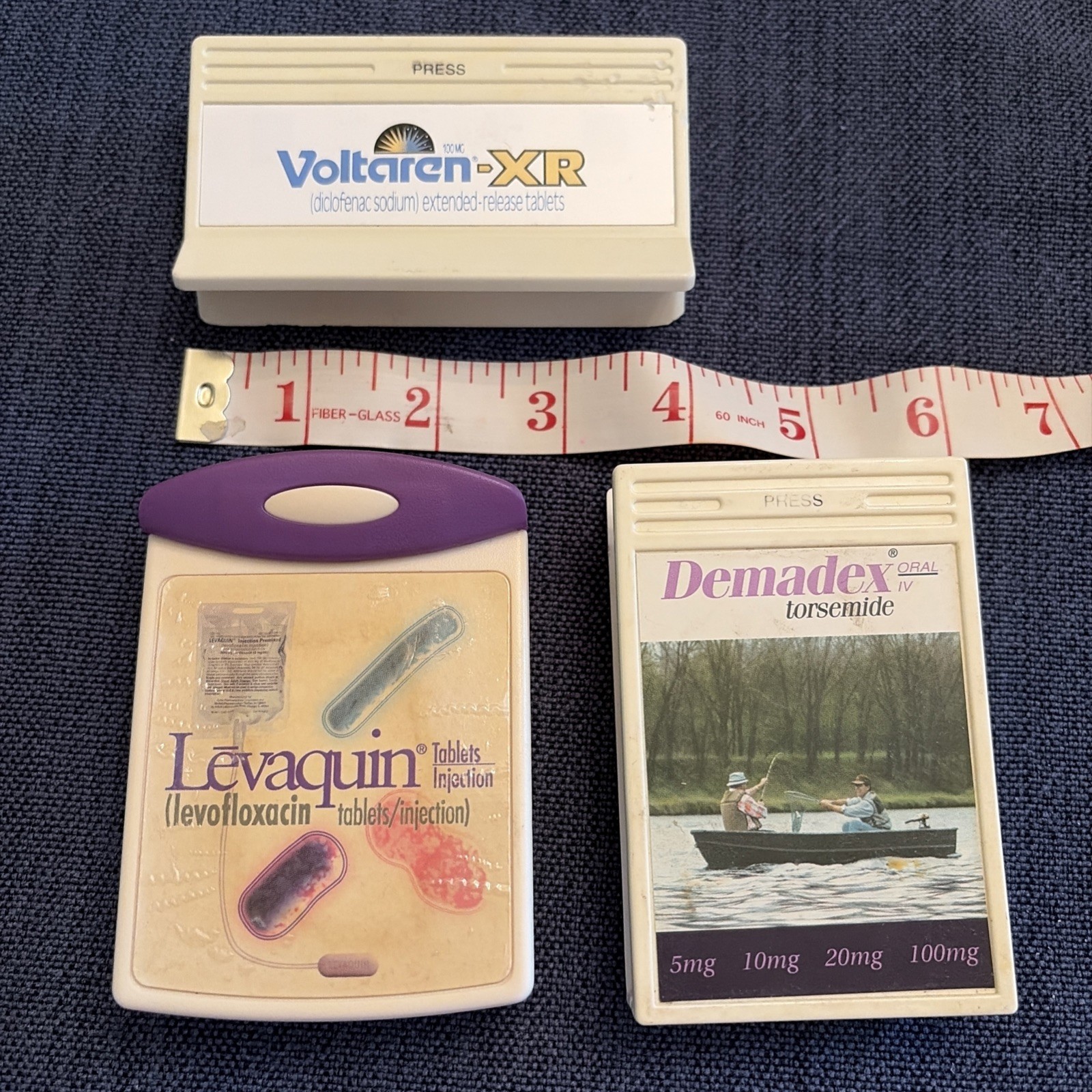 Vtg Pharmaceutical Swag Lot Of 3 Large Magnet Clips Collectible Pharmacy Promo