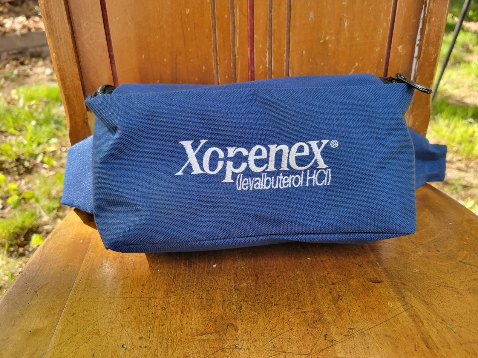 Xopenex Fanny Pack Blue Adjustable Waist Bag Pharmaceutical Collectible Med Gear