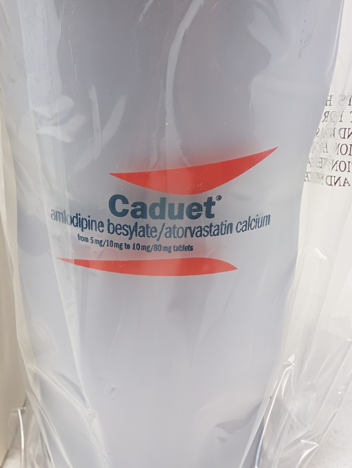 Caduet Curvy Double Wall Tumbler Travel Coffee Mug Cup Pharma Ad Marketing Promo